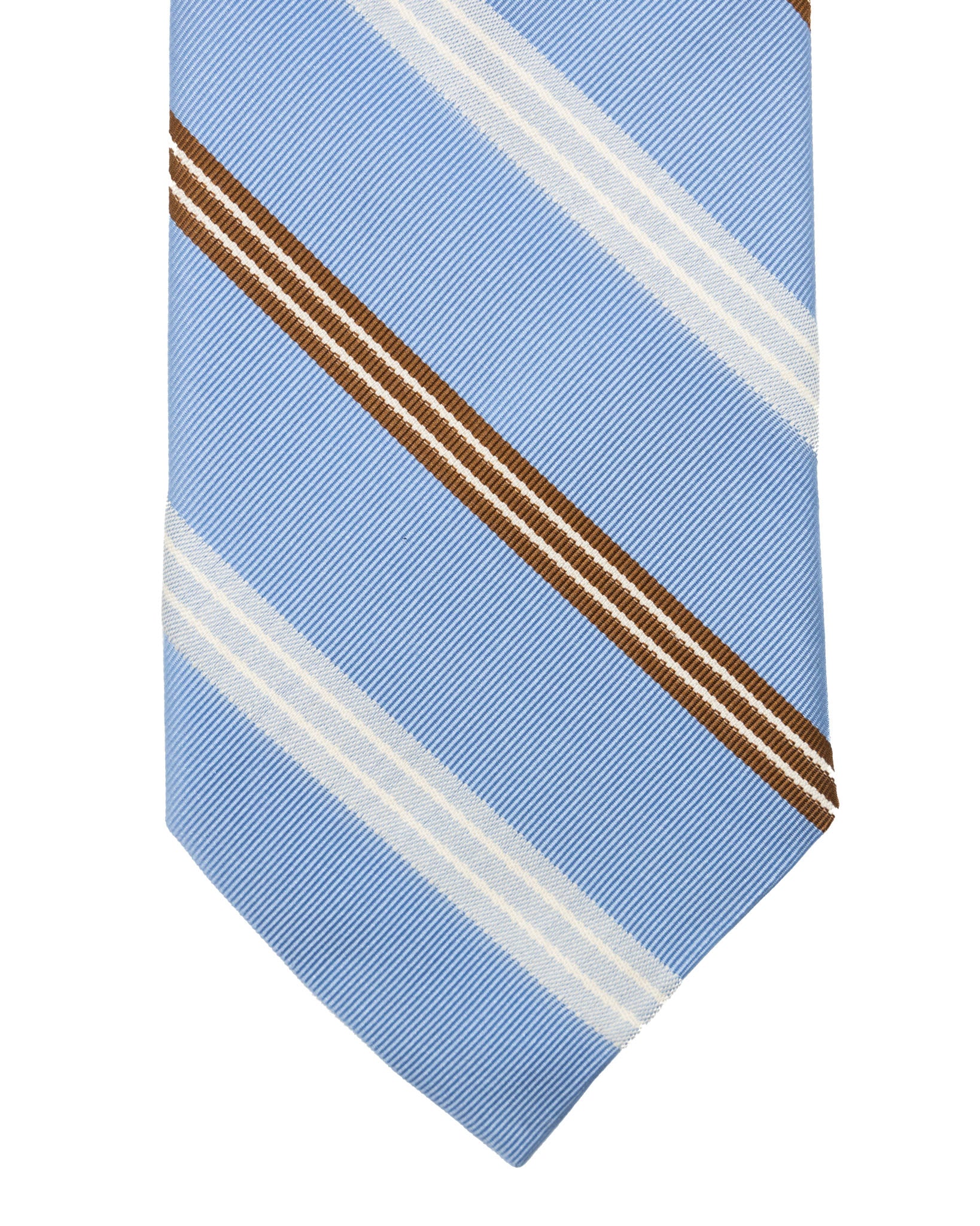 Tie - in light blue silk with stripes
