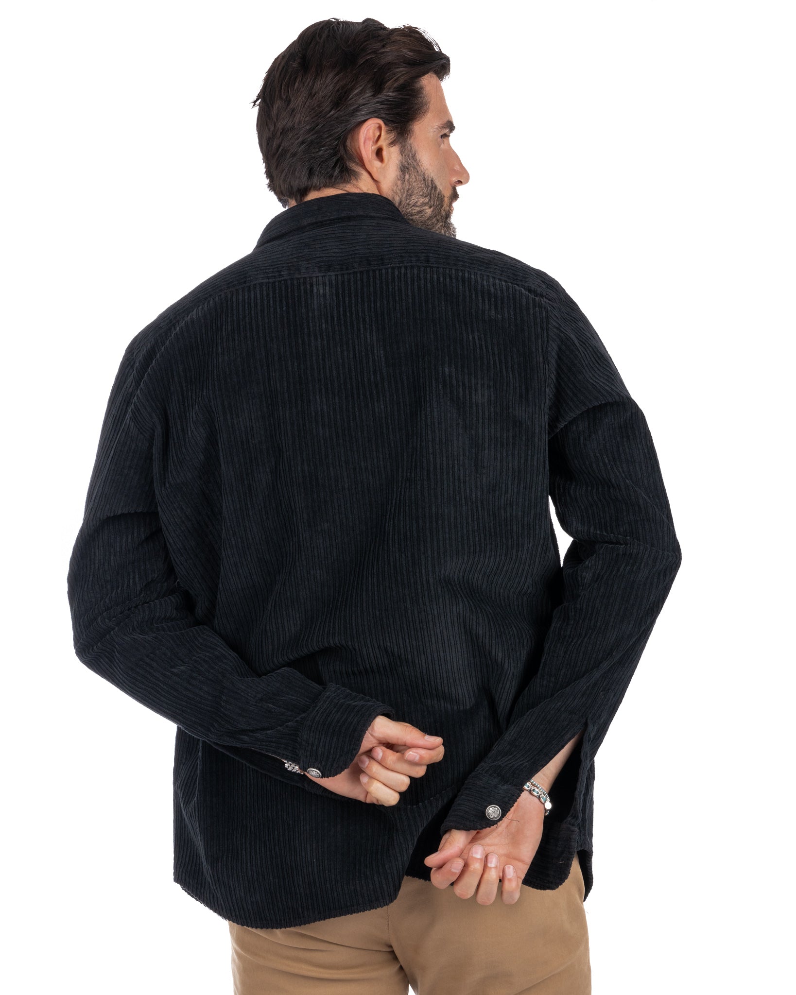 Atlantis - chemise en velours camel