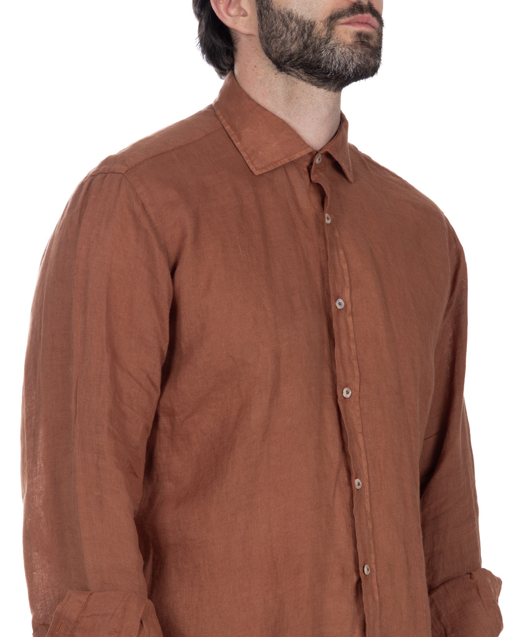Montecarlo - shirt in pure coccio linen