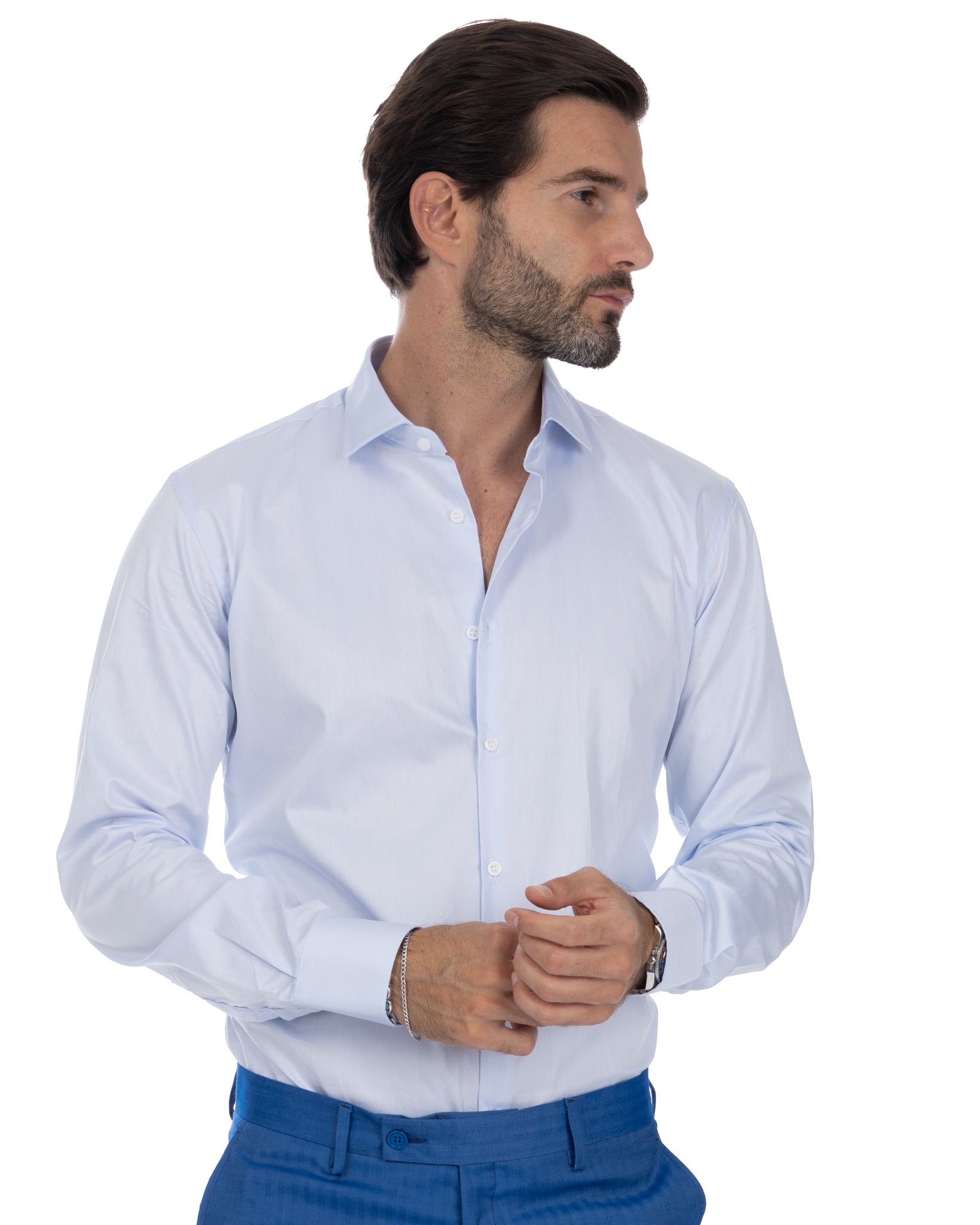 Desert - camicia azzurra twill