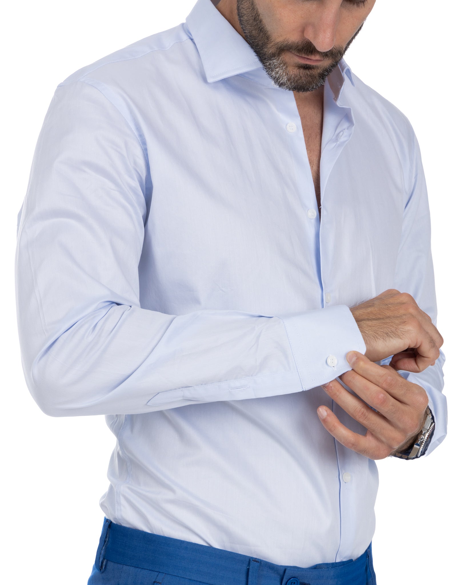 Desert - camicia azzurra twill