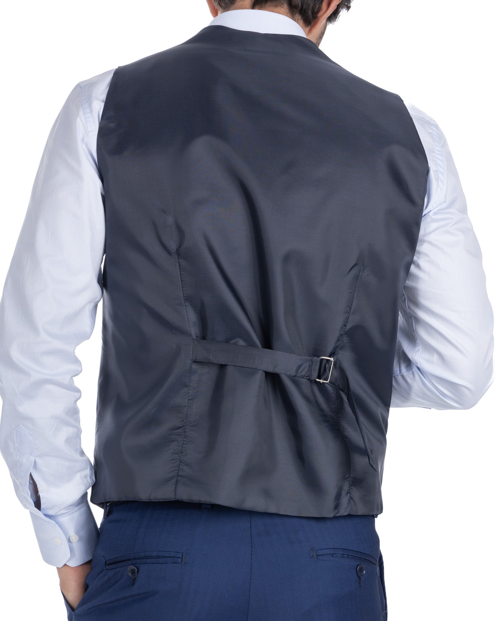 Lione - gilet monopetto solaro bluette