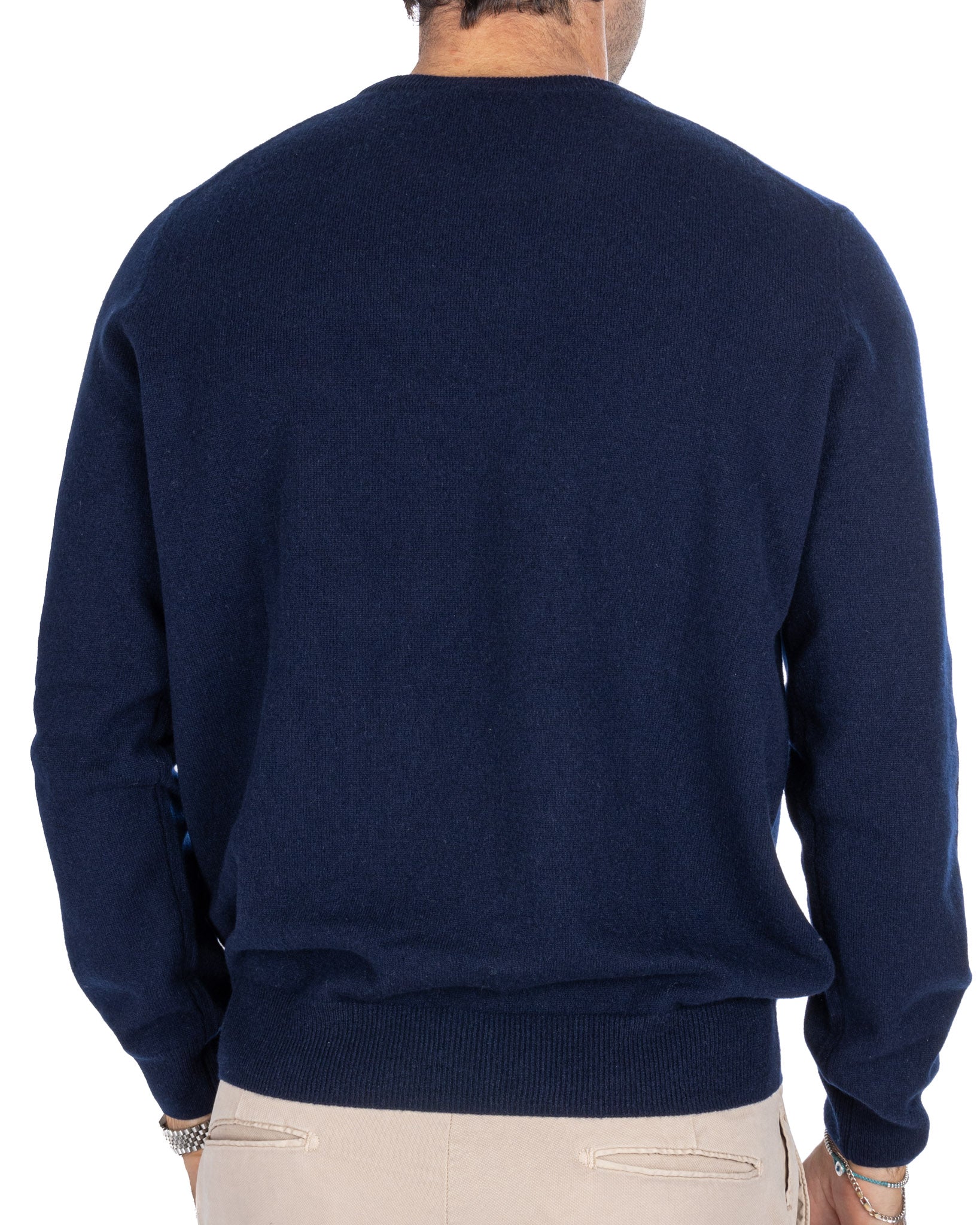 Atrani - blue pure cashmere sweater