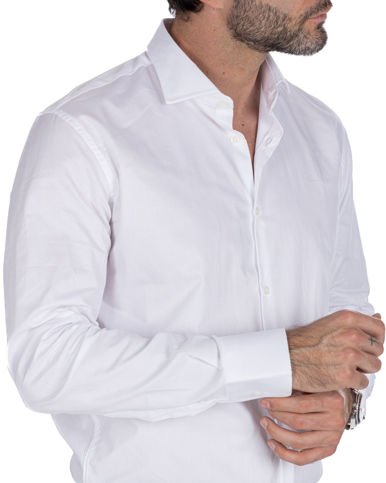 Désert - chemise en sergé blanc
