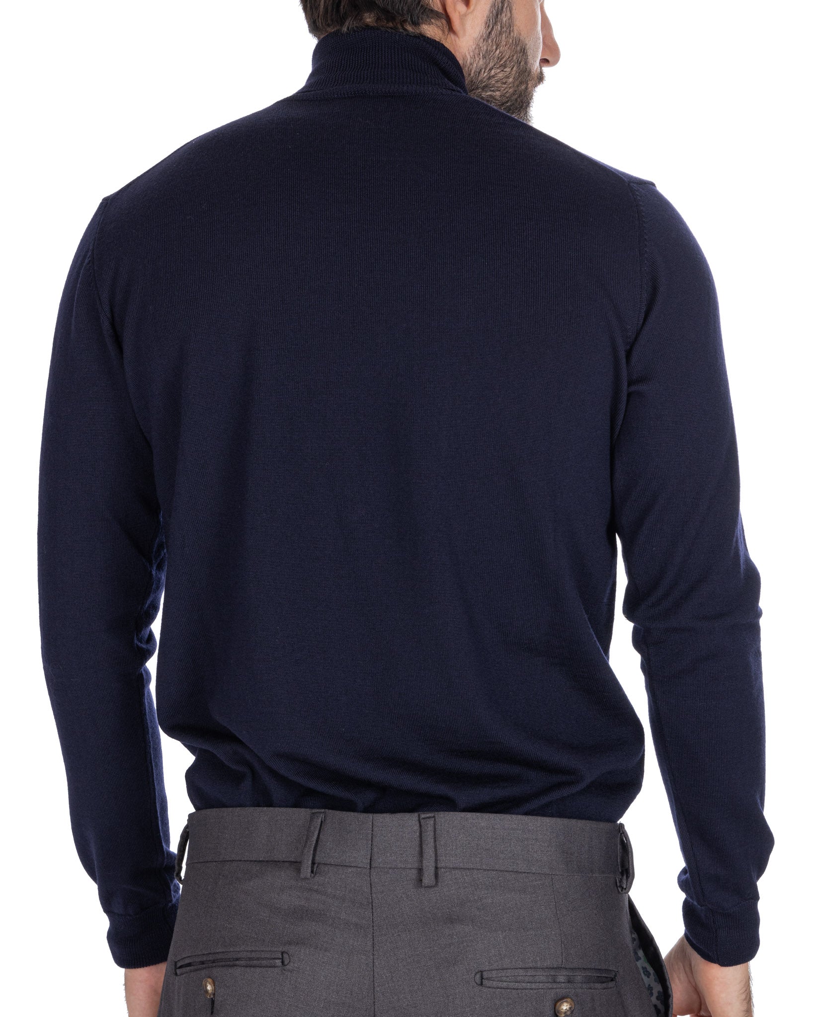 Vietri - blue merino wool turtleneck