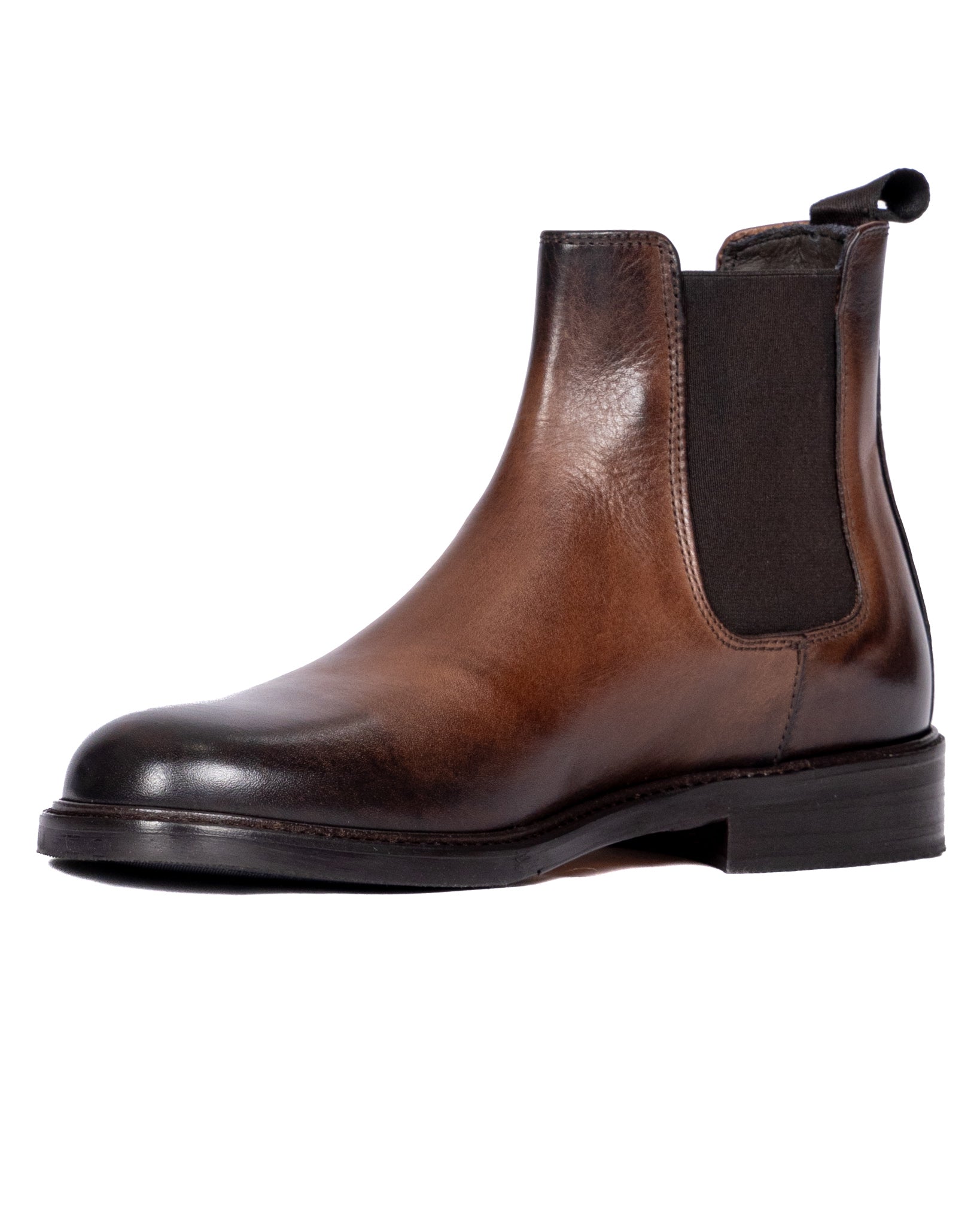 Jae - botte en cuir brossé marron