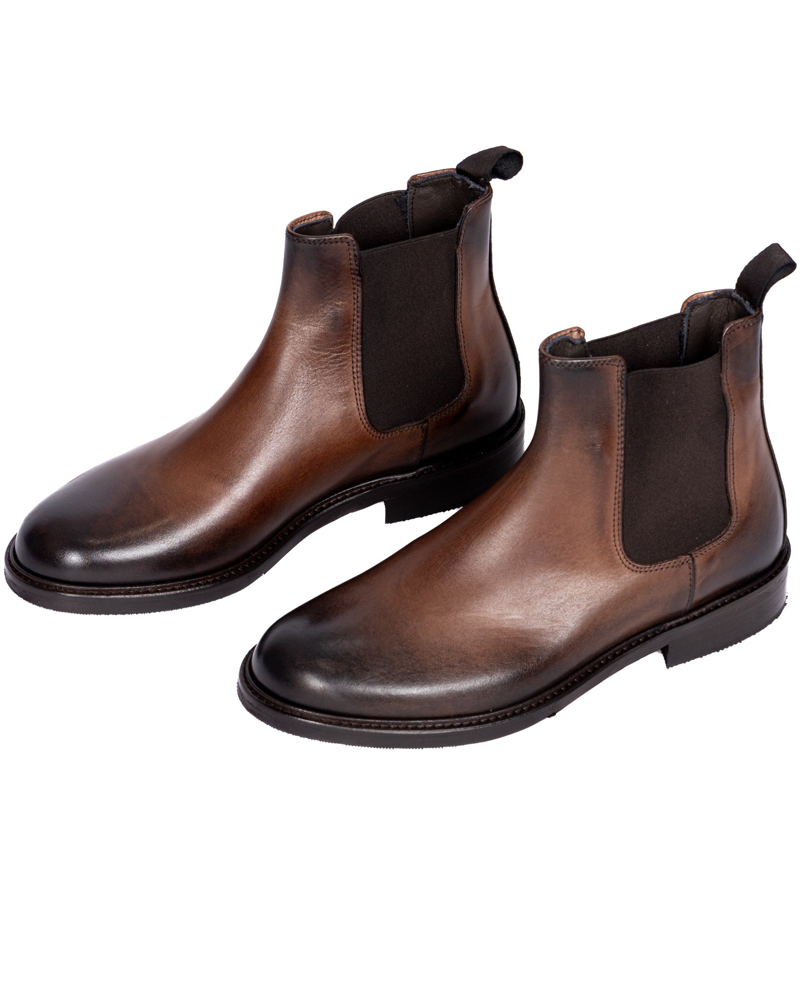 Jae - botte en cuir brossé marron