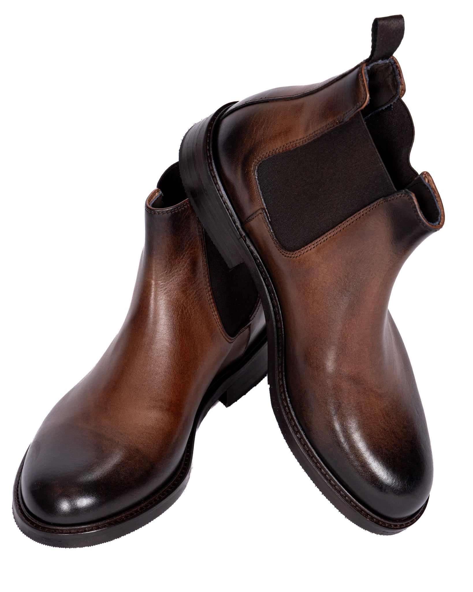 Jae - botte en cuir brossé marron