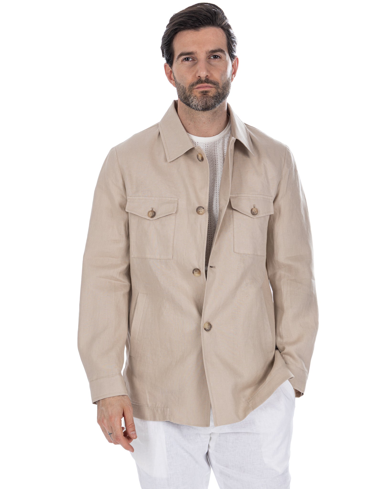 Offida - veste en ficelle de lin pur