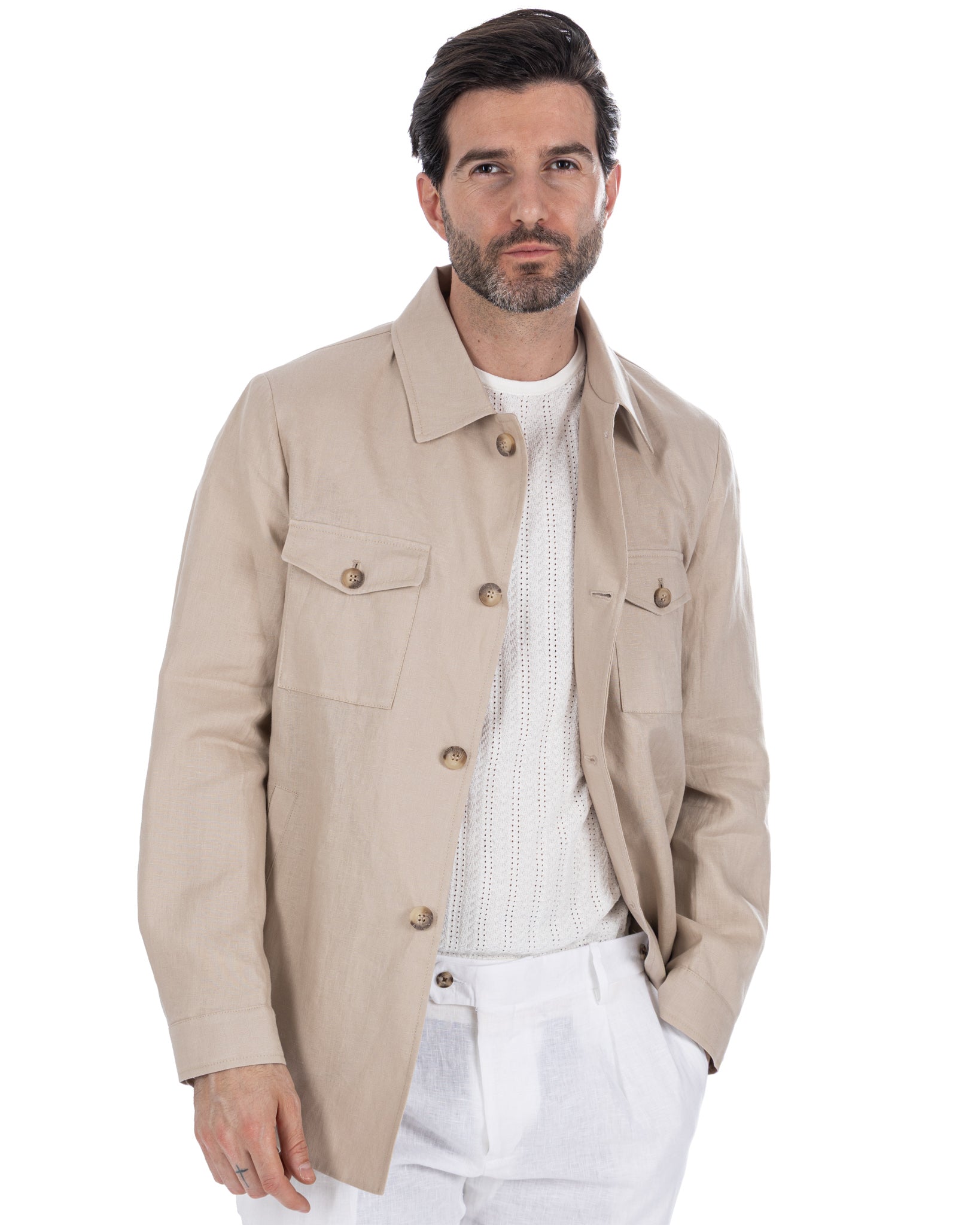 Offida - veste en ficelle de lin pur