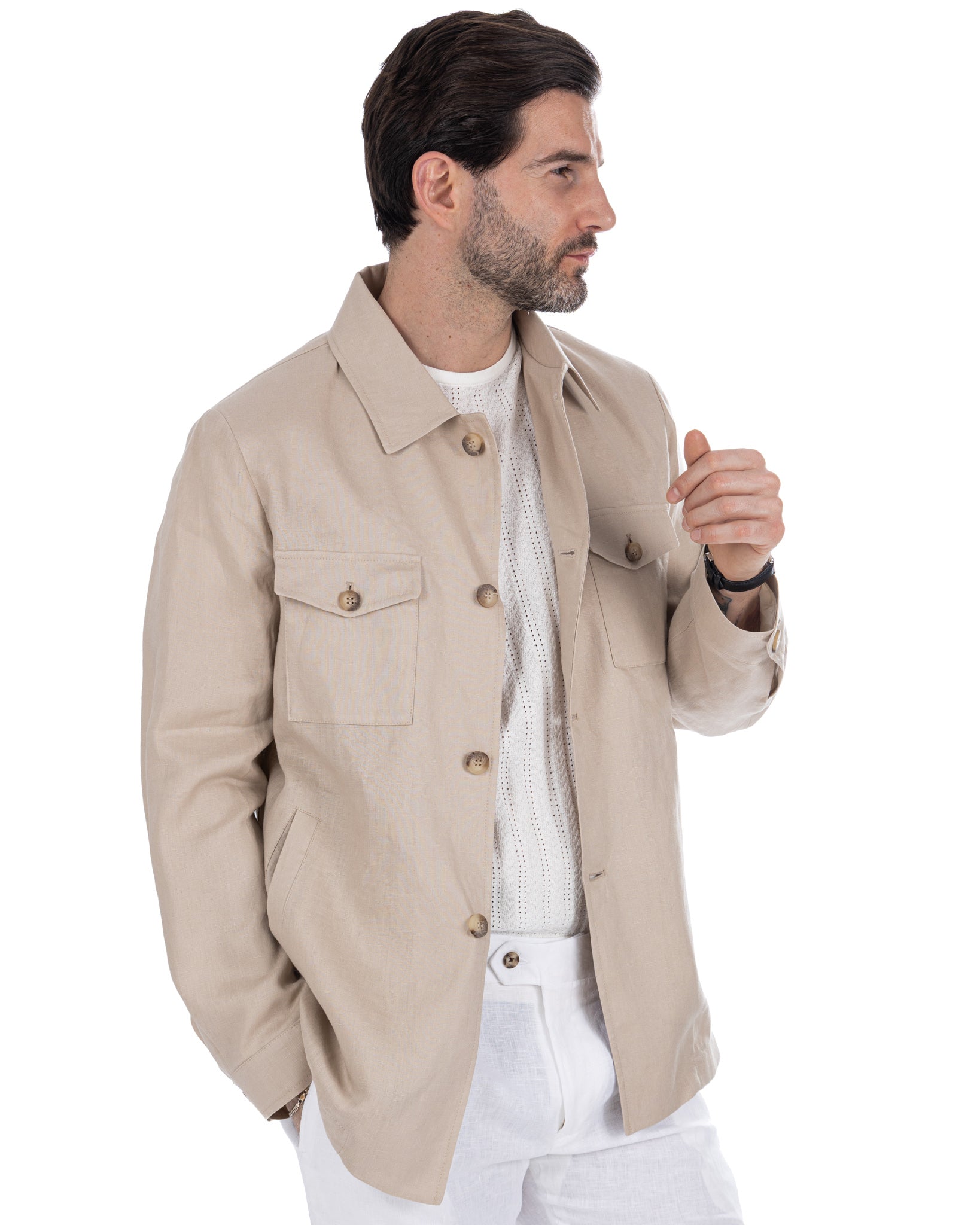 Offida - veste en ficelle de lin pur