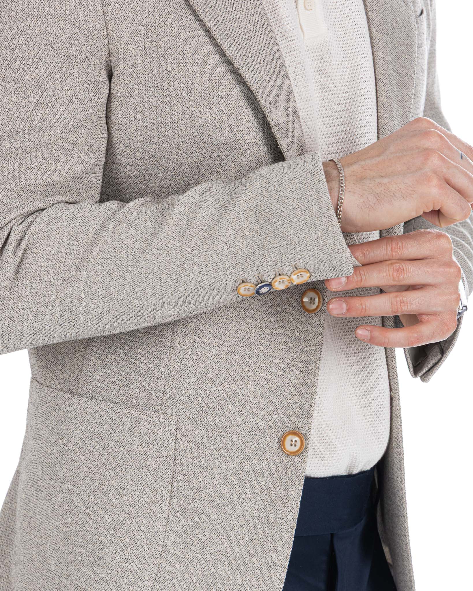 Haines - single breasted jacket grey melange