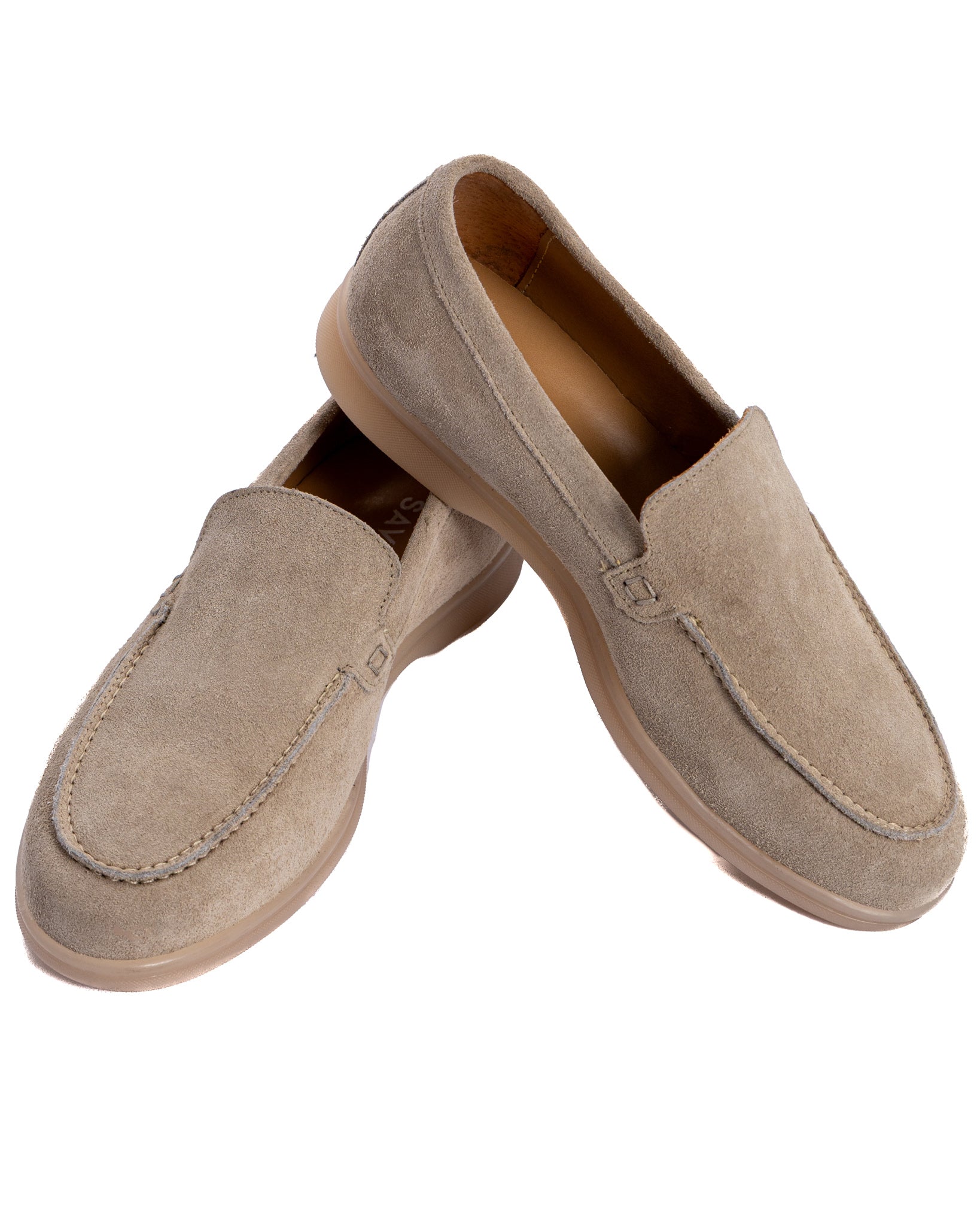 Valeri - mocassin en daim beige
