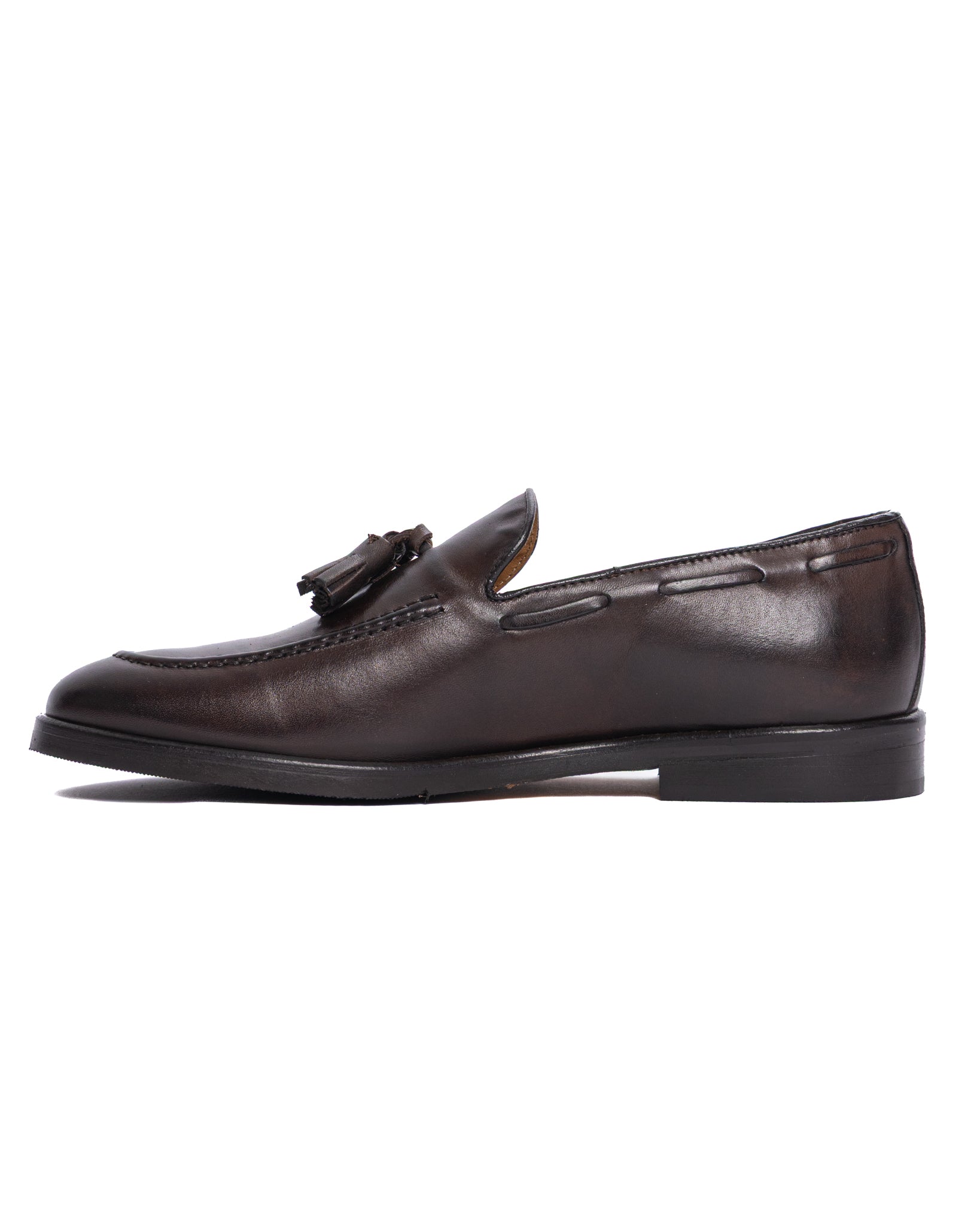 Jasper - mocassin en cuir marron foncé