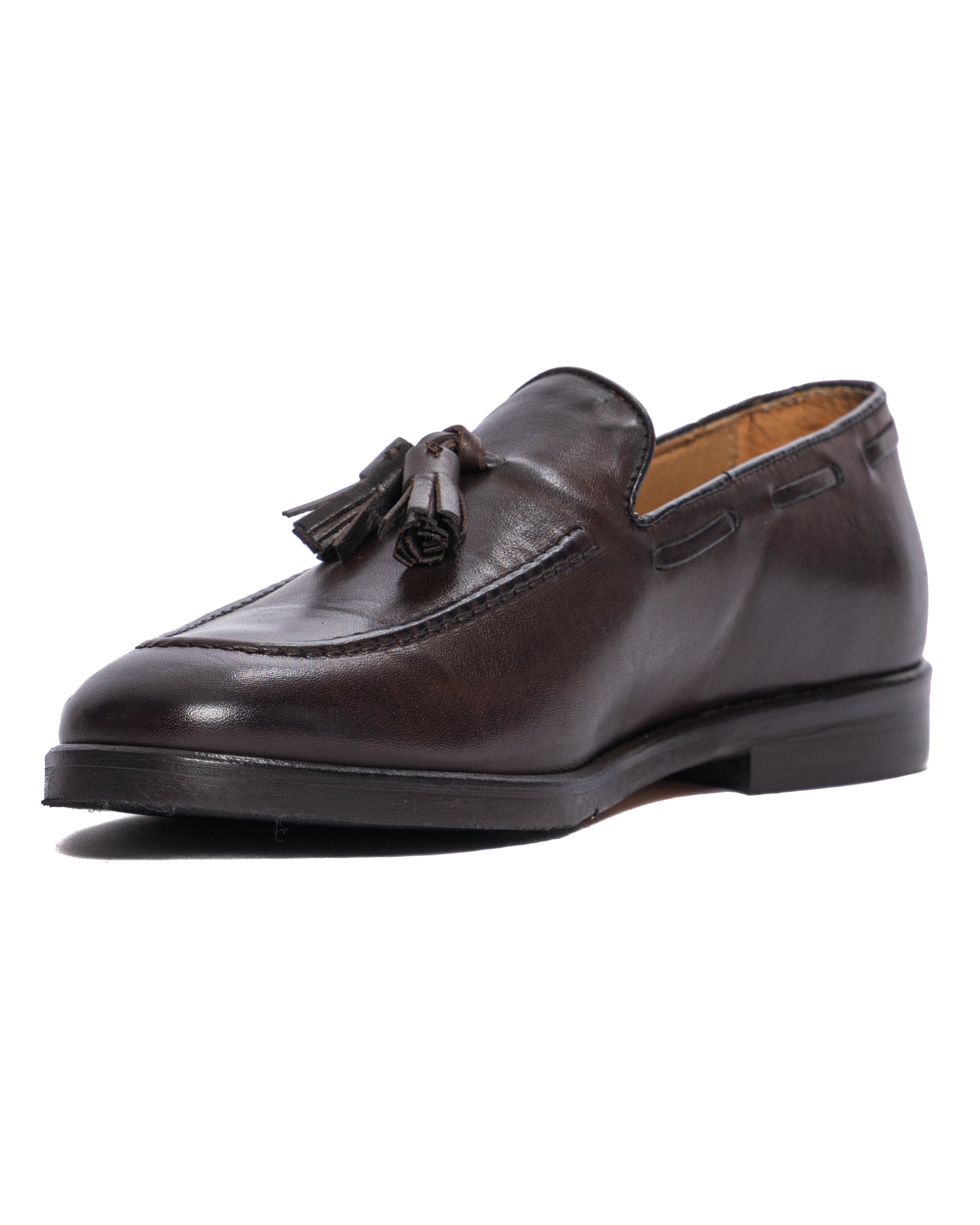 Jasper - mocassin en cuir marron foncé