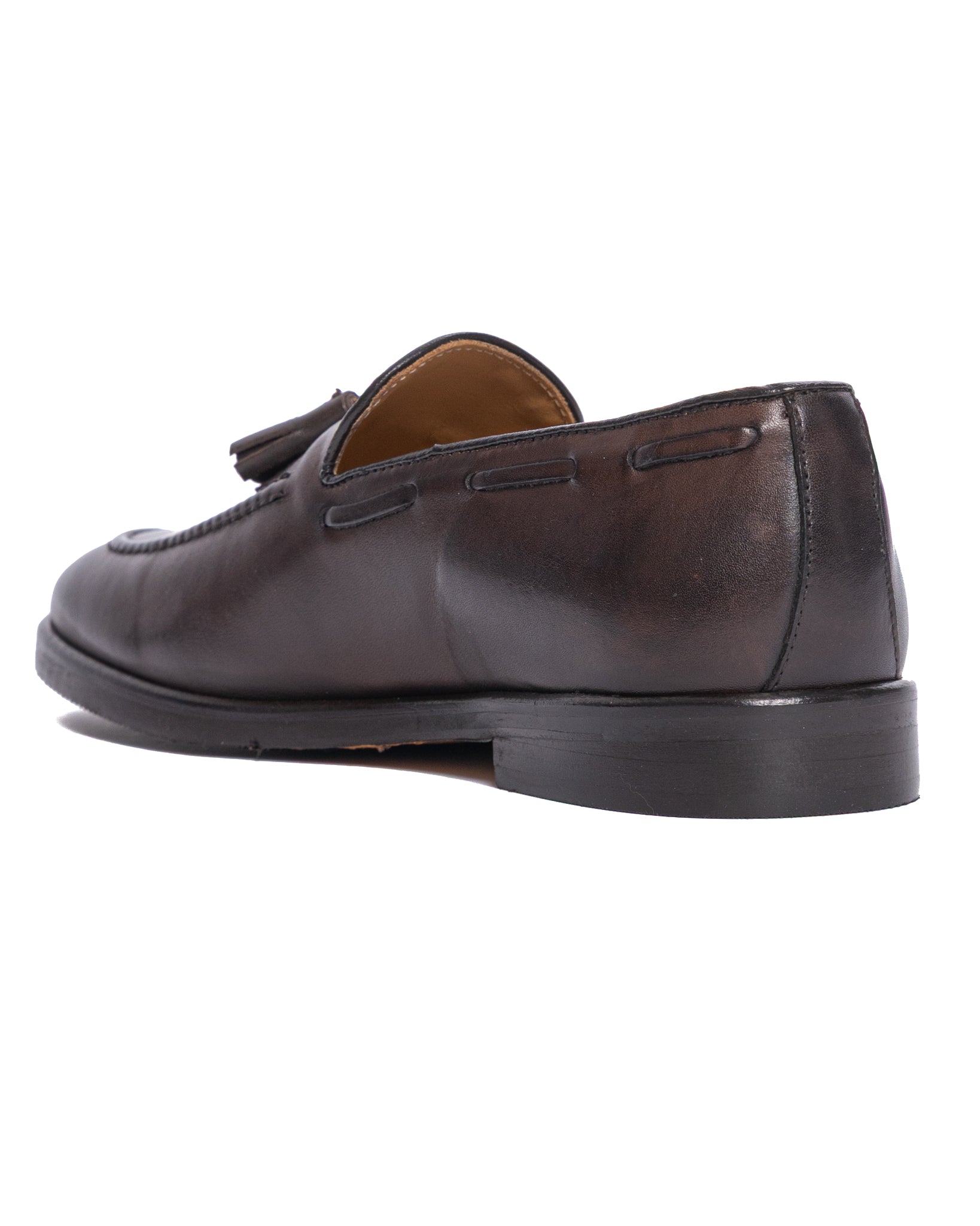 Jasper - mocassin en cuir marron foncé
