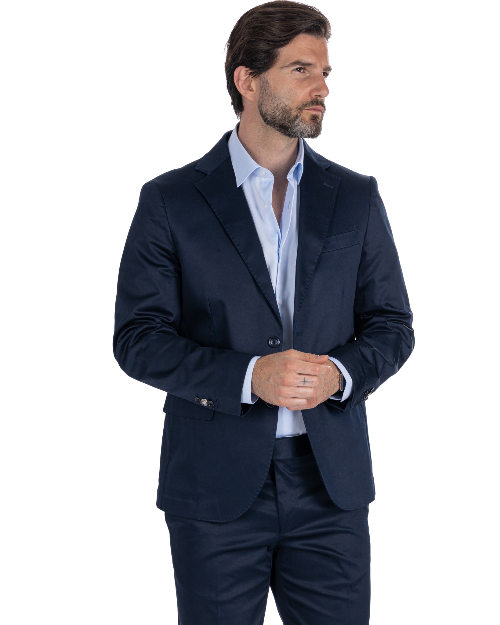 Kyle - veste en coton bleu