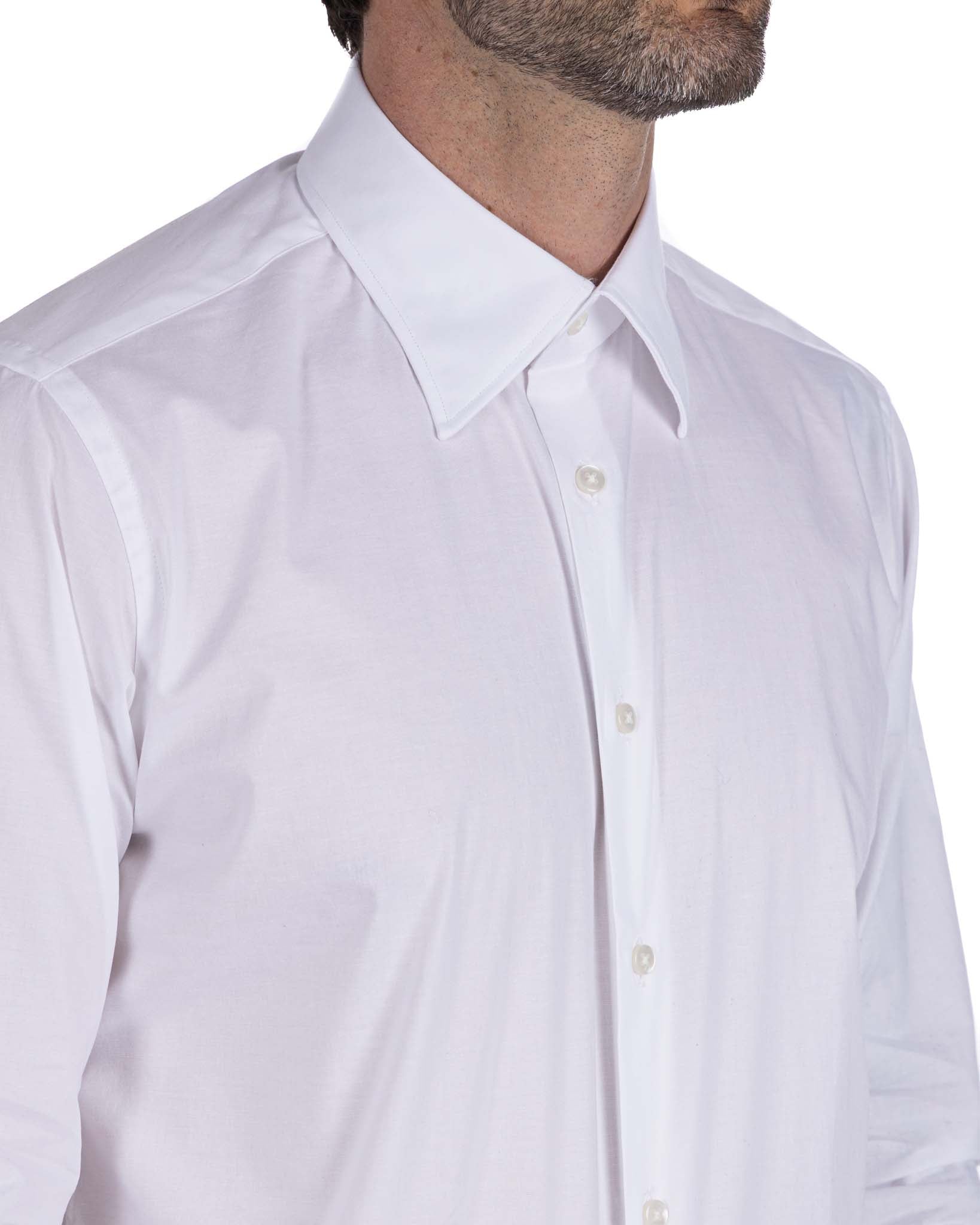 Heckler - Chemise en coton blanc