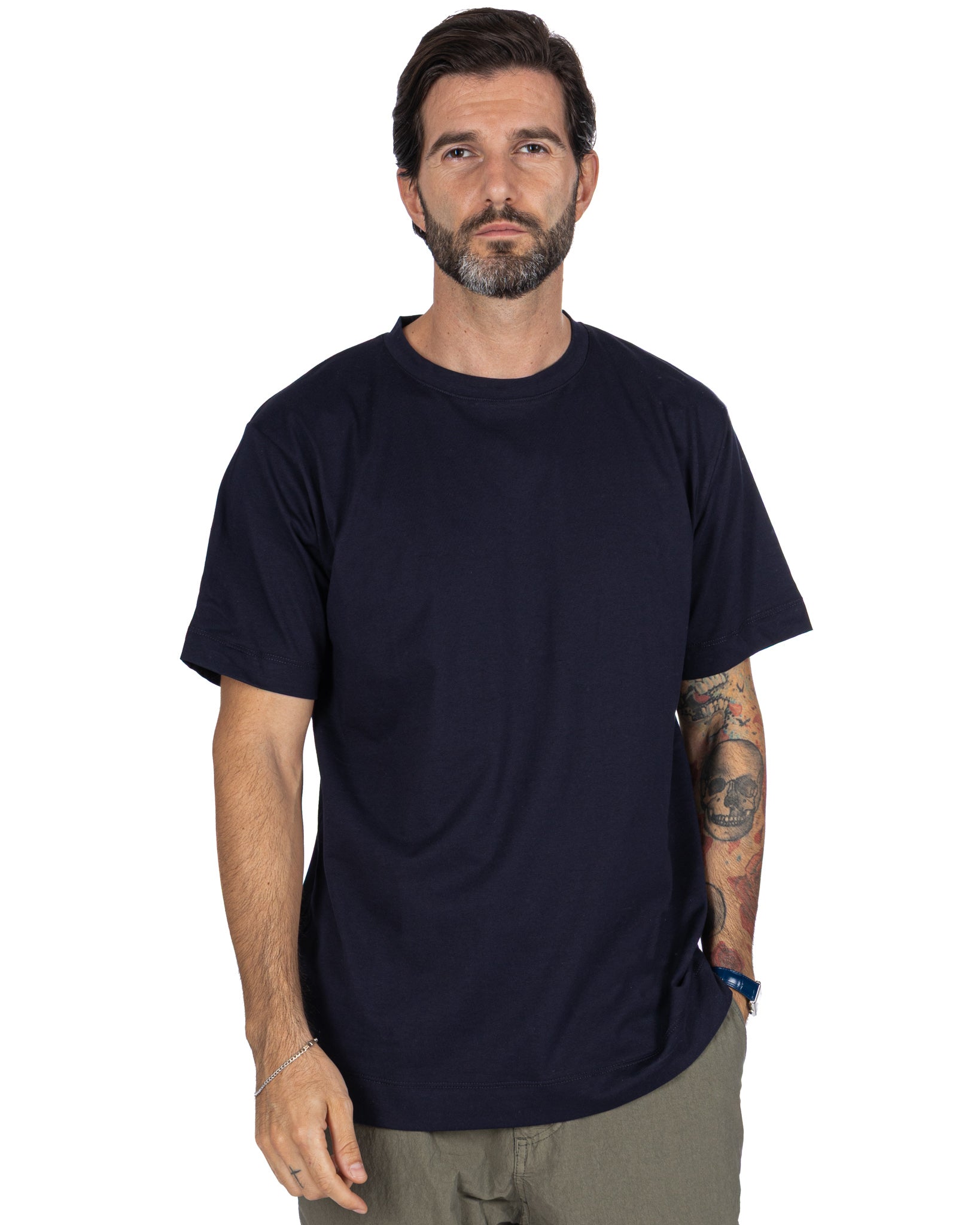 Bergen - t-shirt en coton bleu