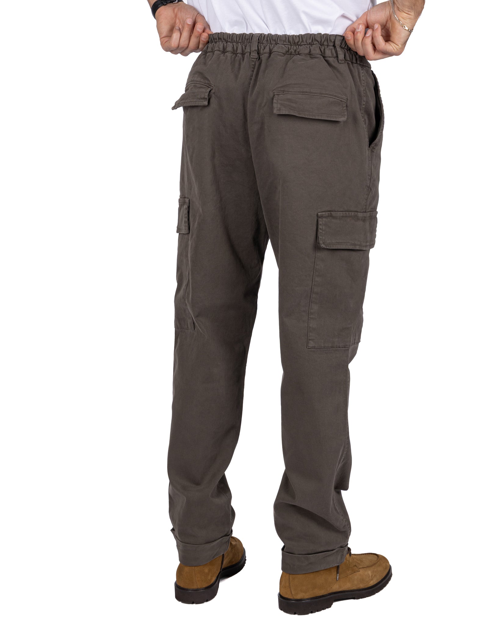 Pantalon cargo en coton Kodak Mud