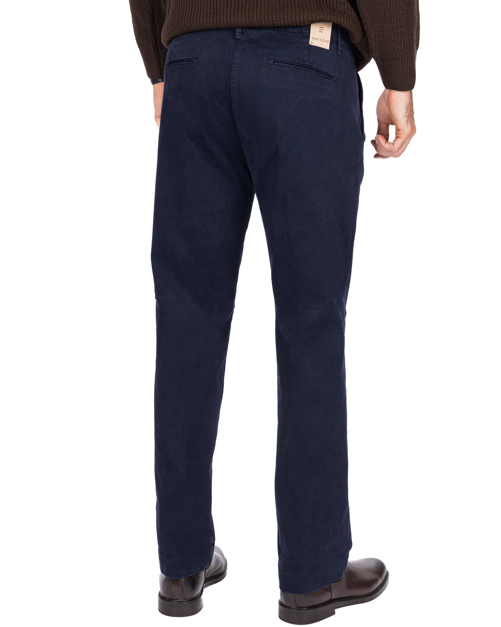 Pantalone Sean in cotone blu