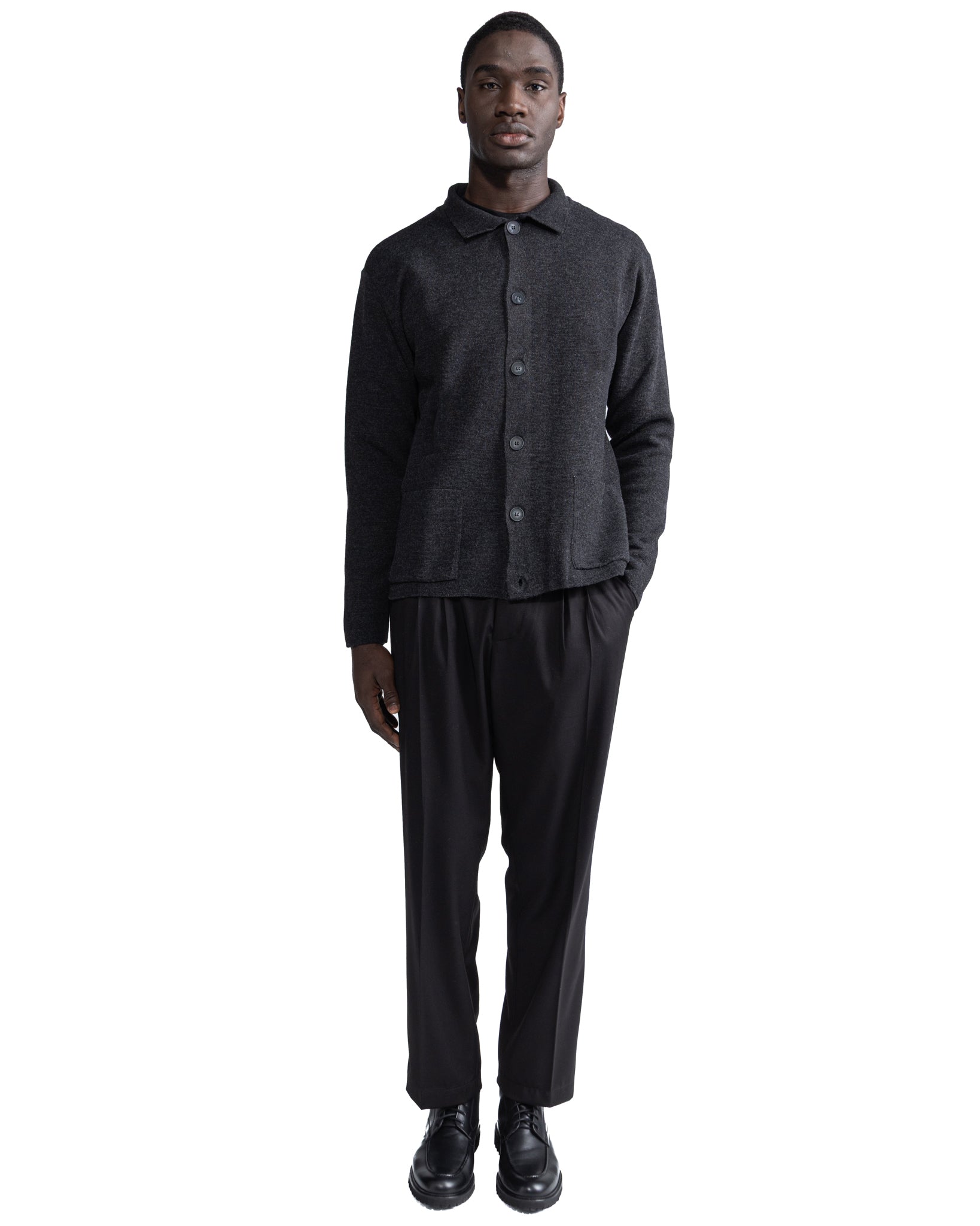 Krakatoa Knit Jacket Charcoal