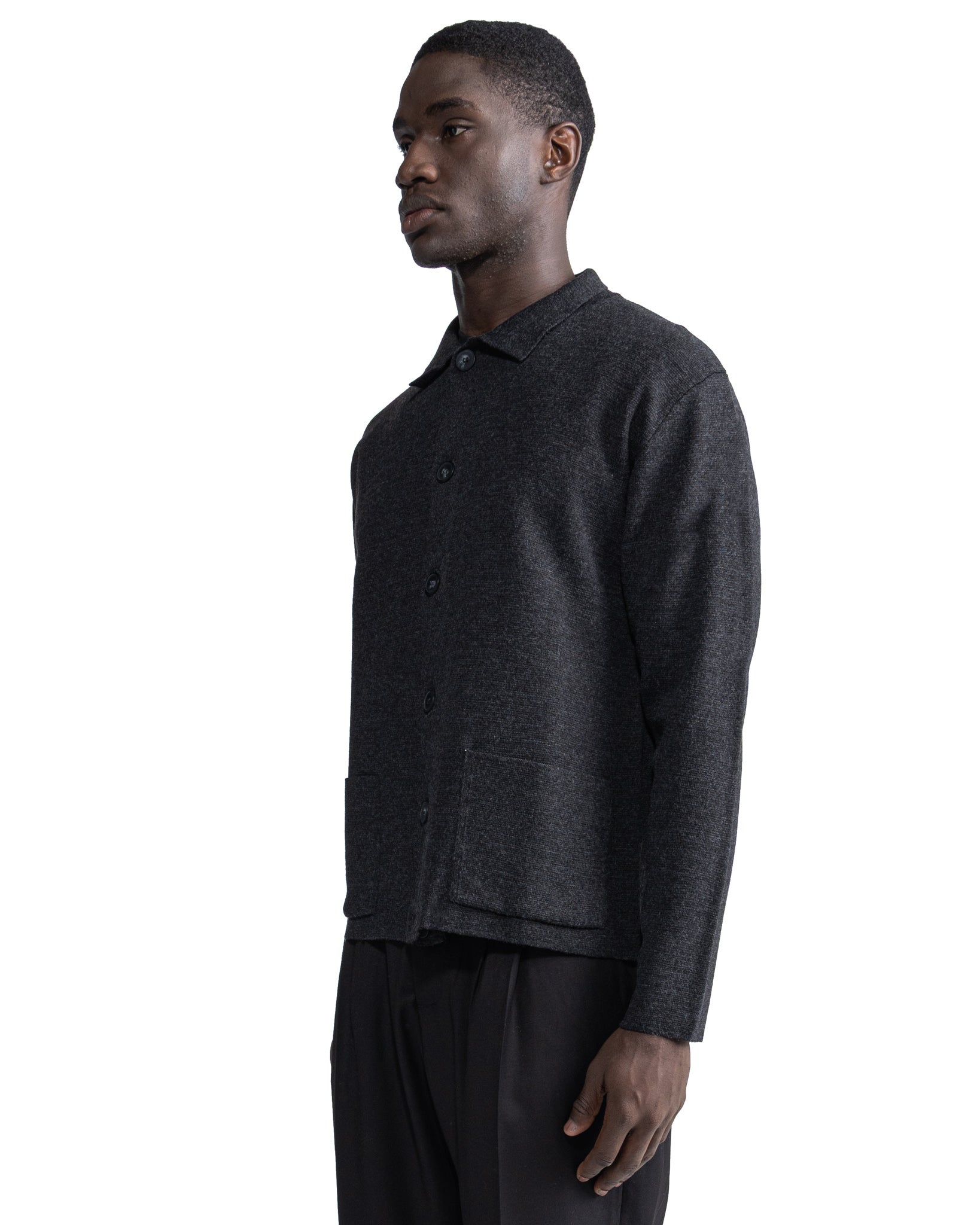 Krakatoa Knit Jacket Charcoal