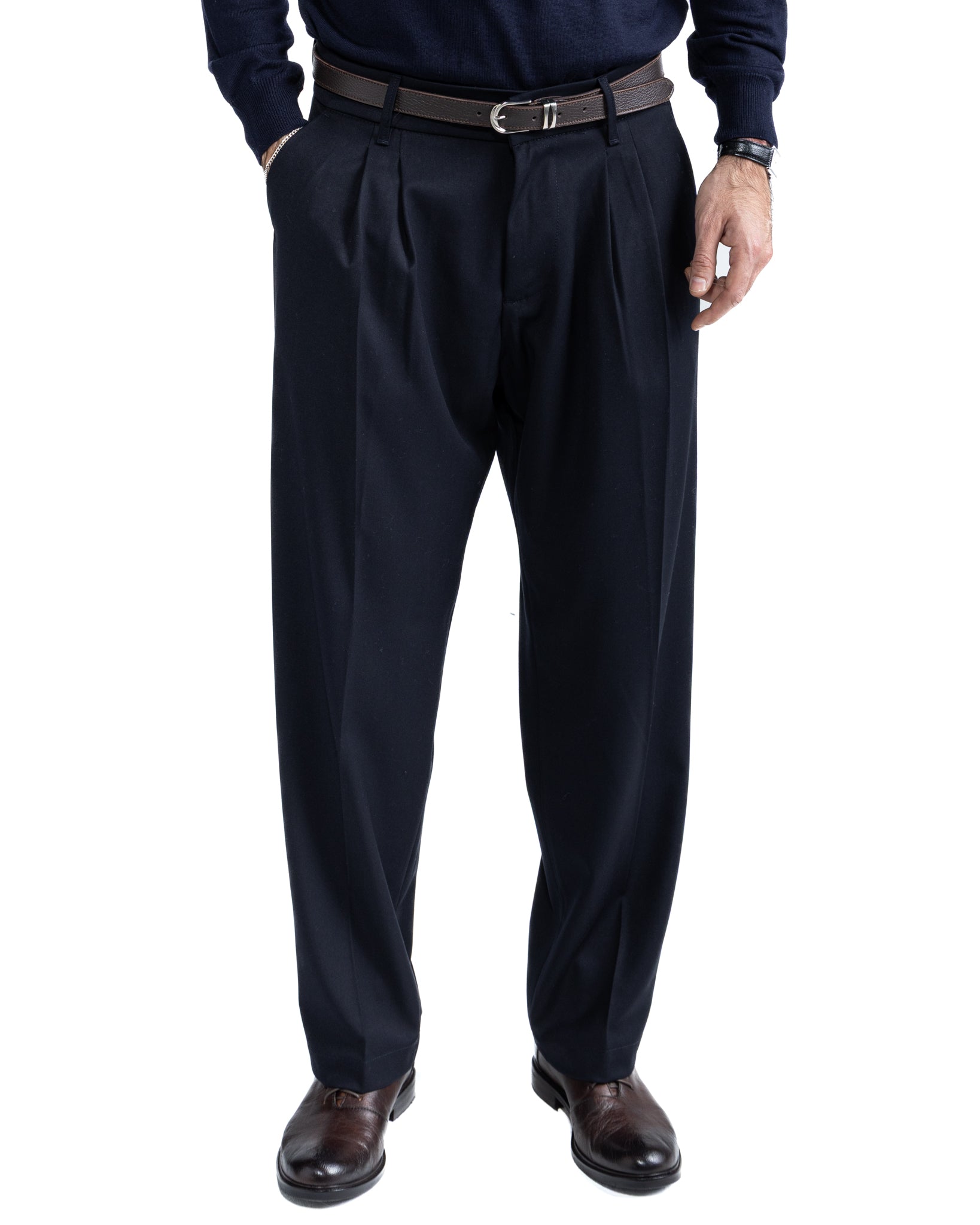 Pantalone largo Kevin blu