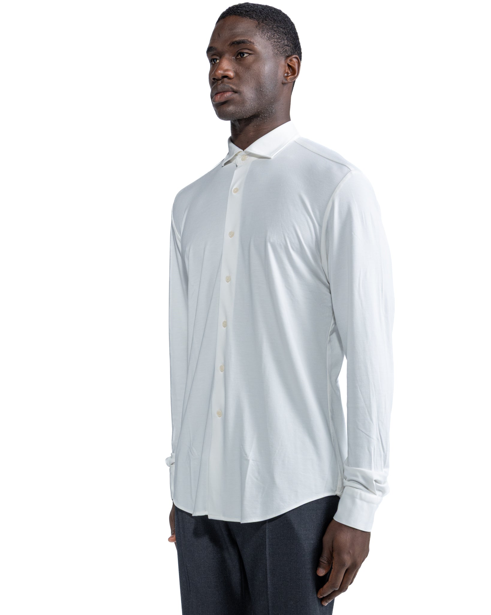 Camicia Radice in jersey panna