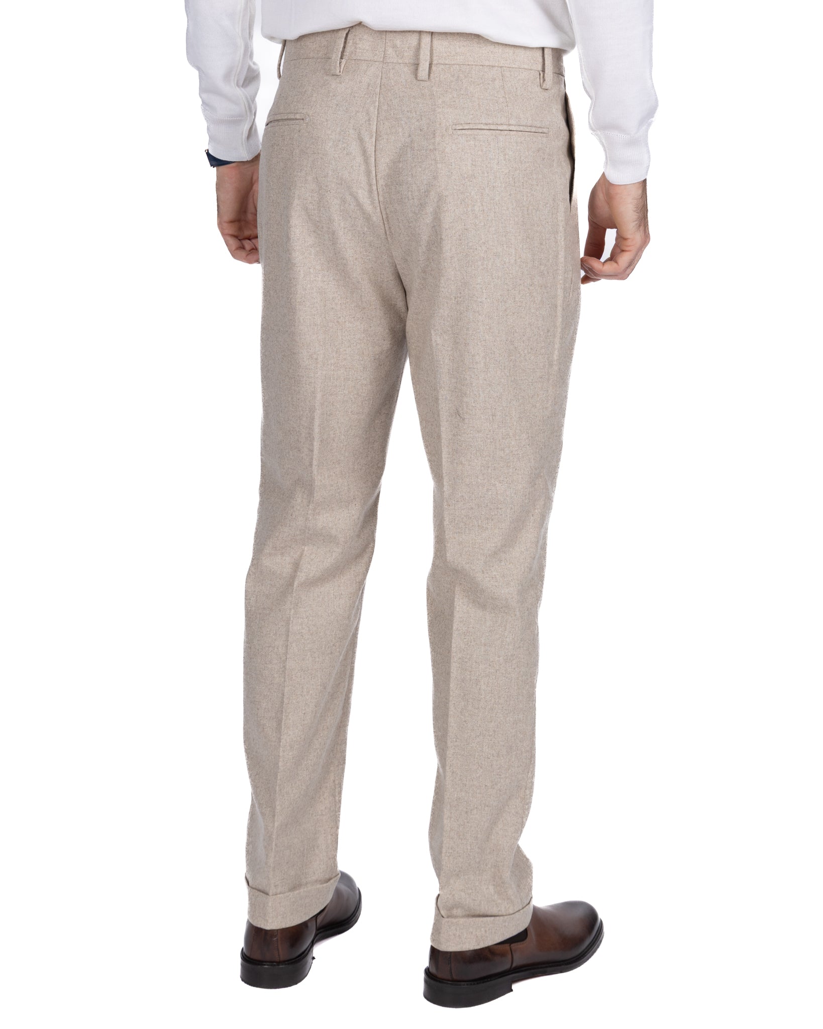 Pantalone Nikon in flanella beige