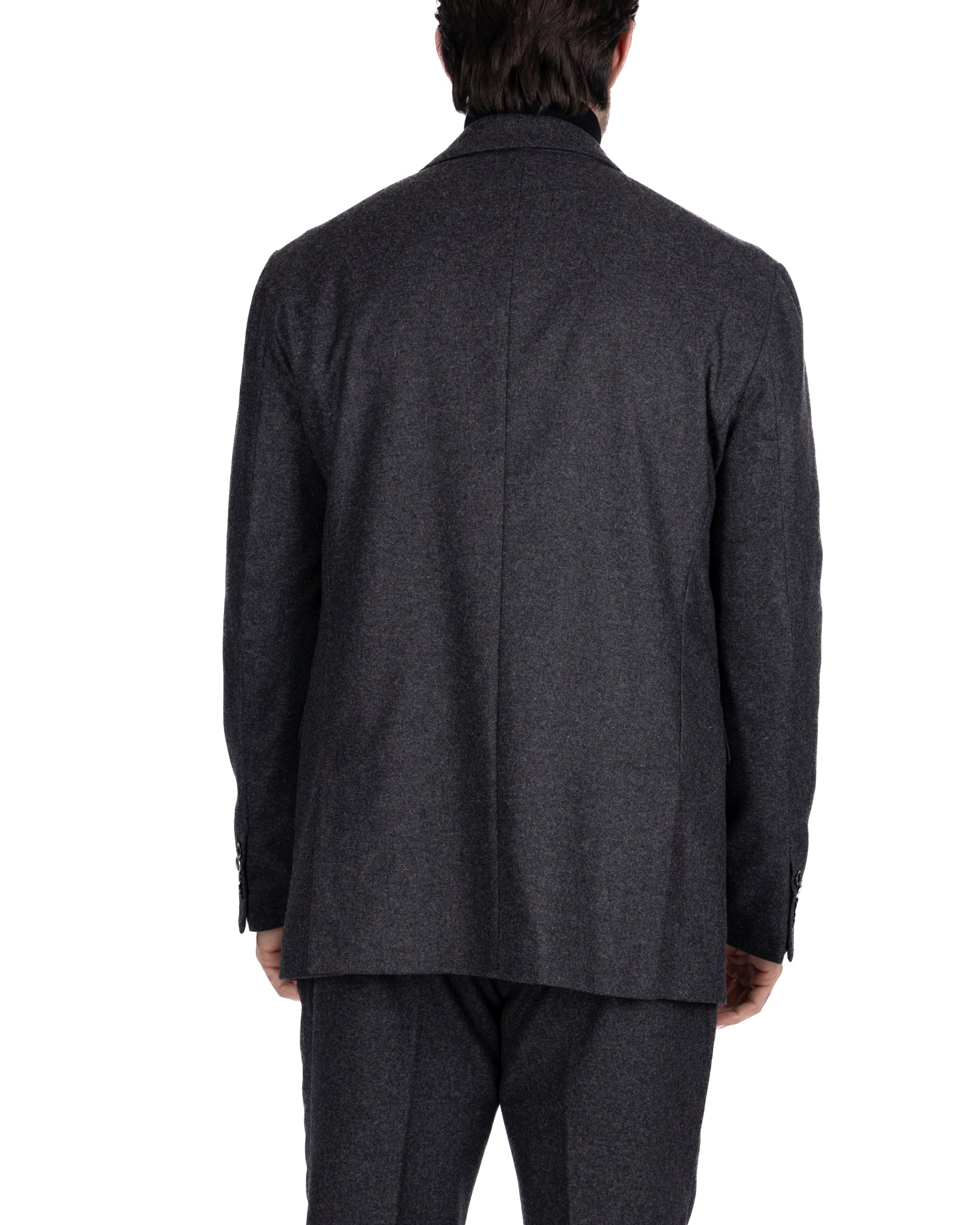 Robe Olympus en flanelle anthracite