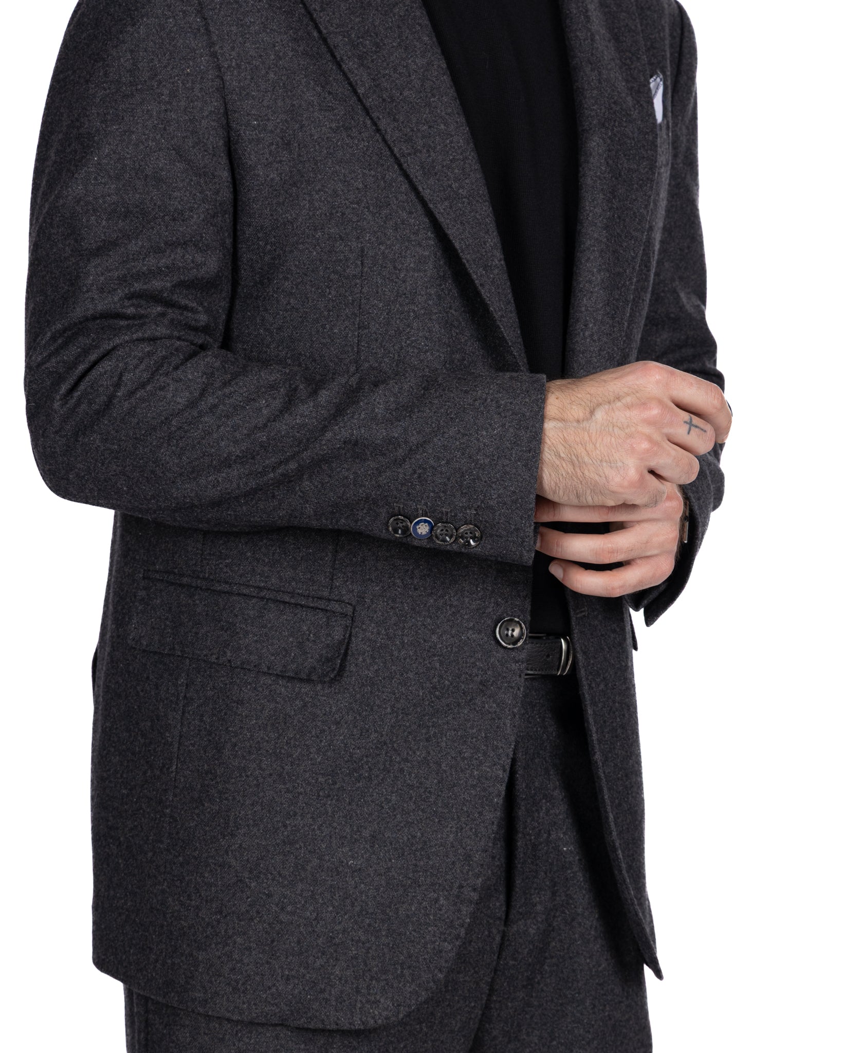 Veste Reflex en flanelle noire