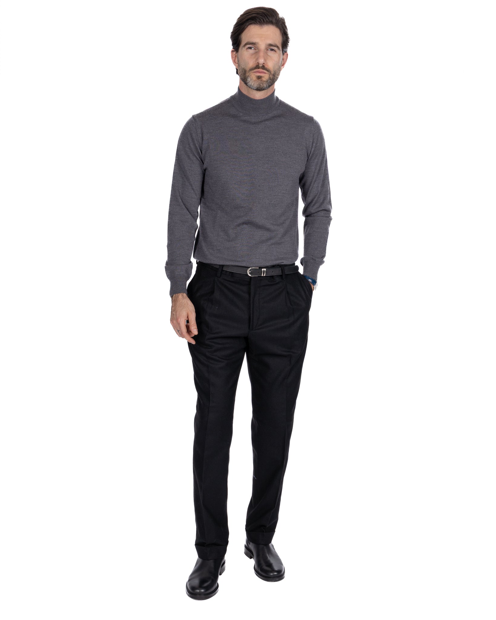 Pantalone Nikon in flanella nero