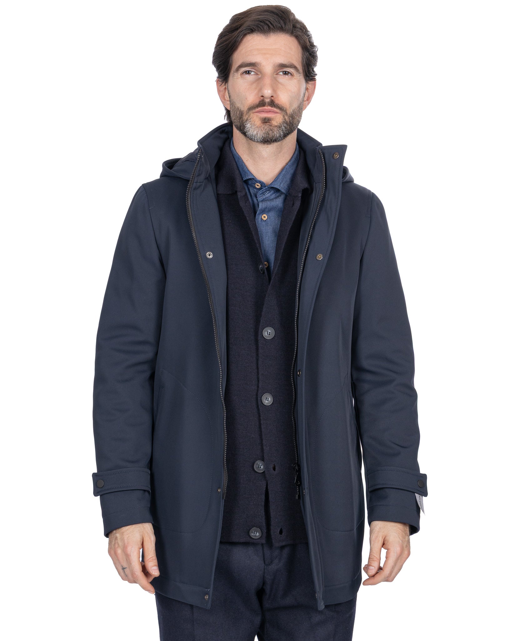 Dylan technical jacket in blue