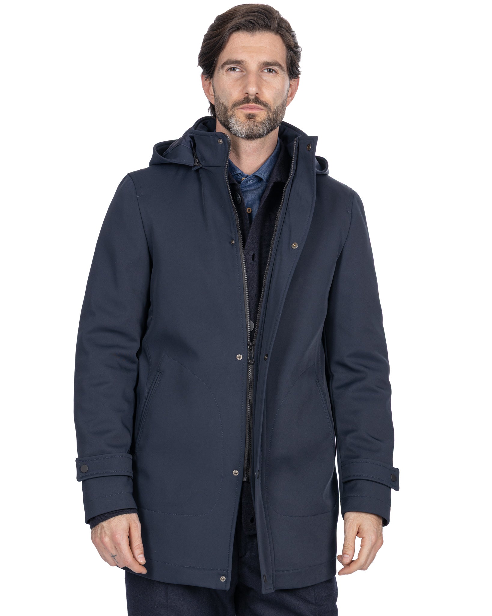 Dylan technical jacket in blue
