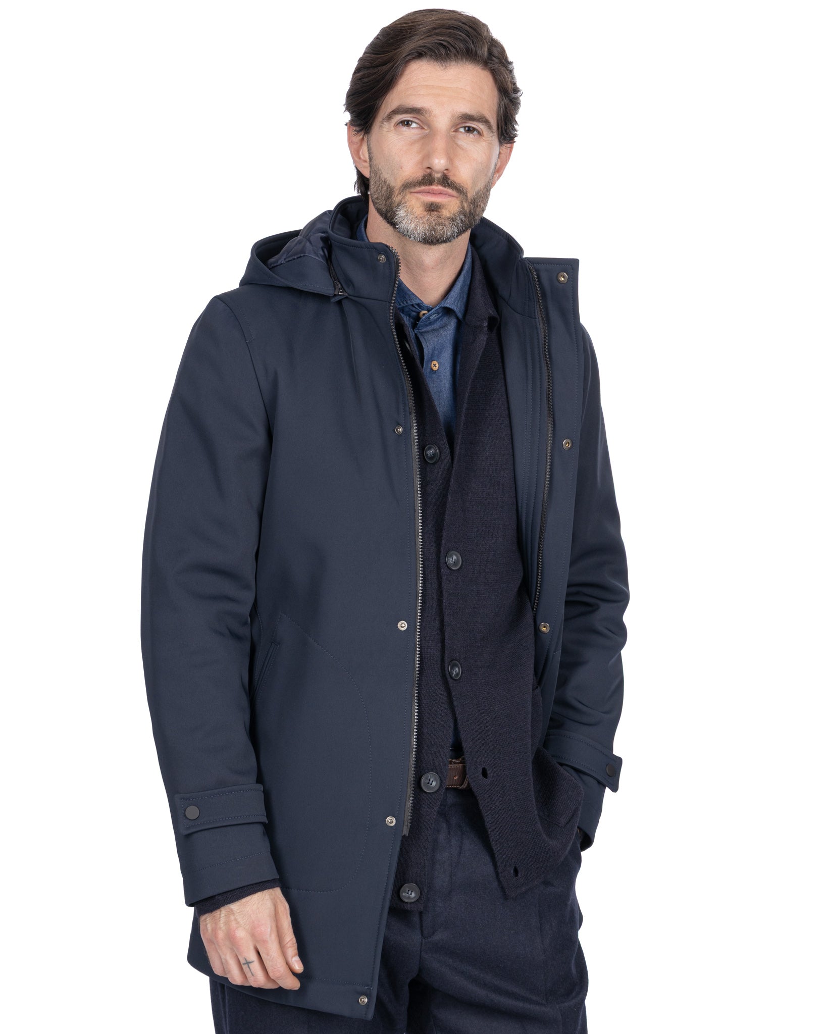 Dylan technical jacket in blue