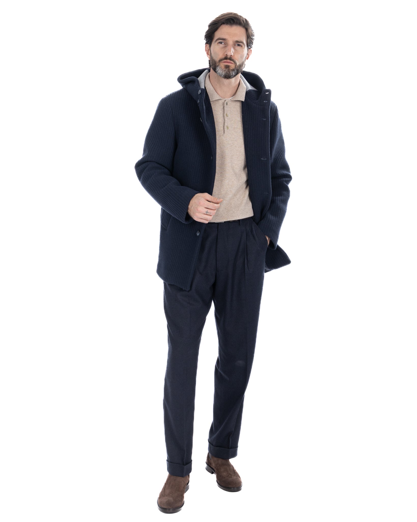 Veste côtelée K2 bleue