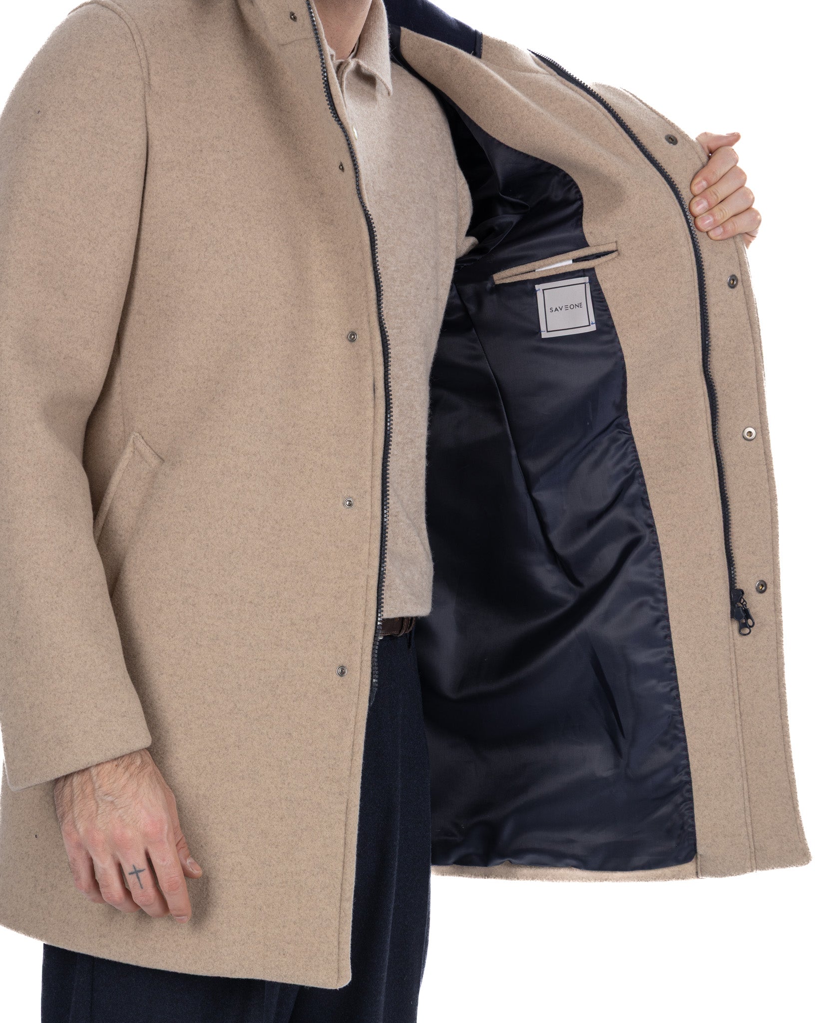 Giubbotto Denali in panno beige