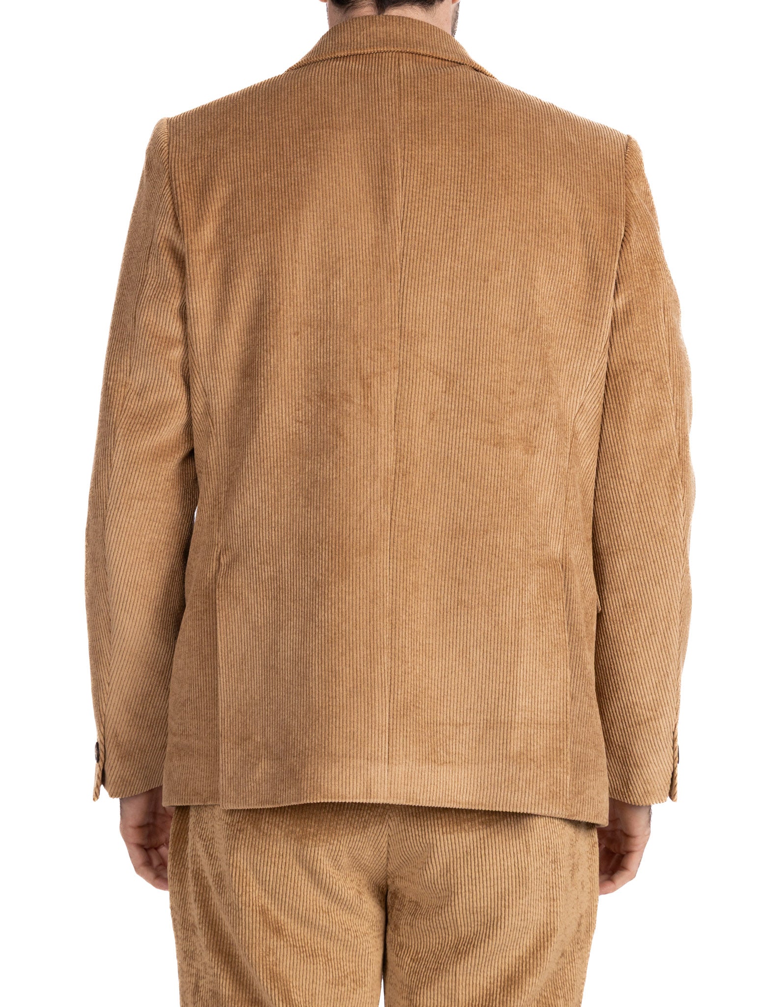Giacca Bond in velluto cammello