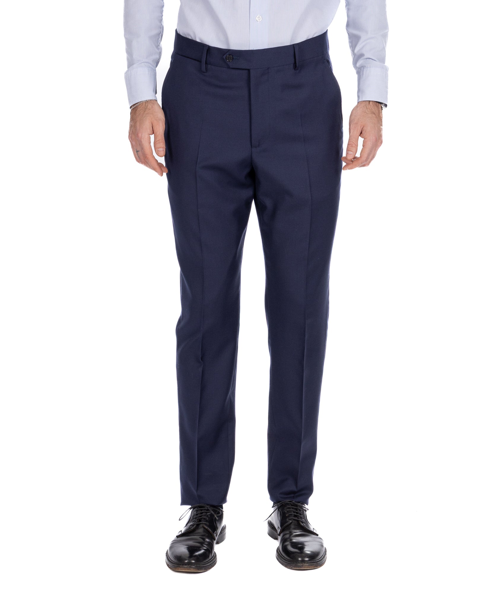 Pantalone Trevi in lana blu