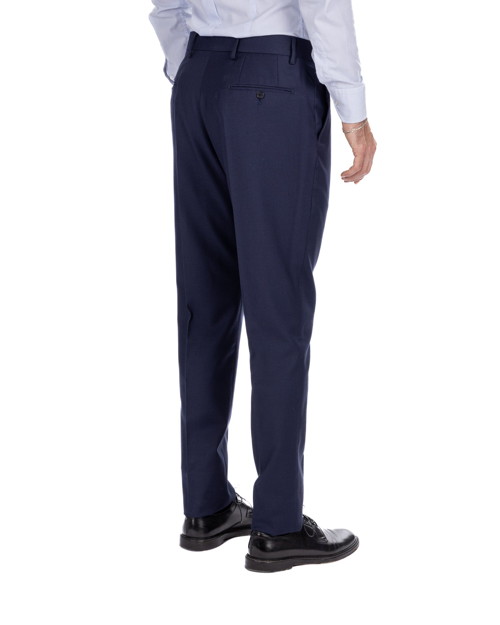 Pantalone Trevi in lana blu