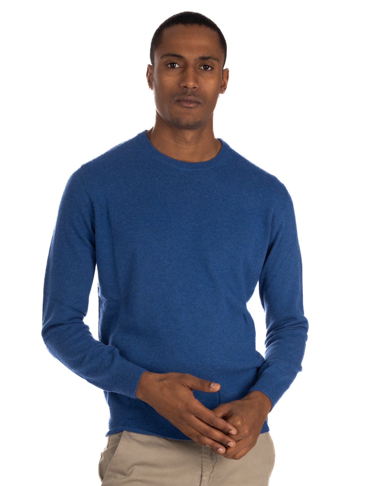 Dustin - crew neck sweater in avion cashmere blend