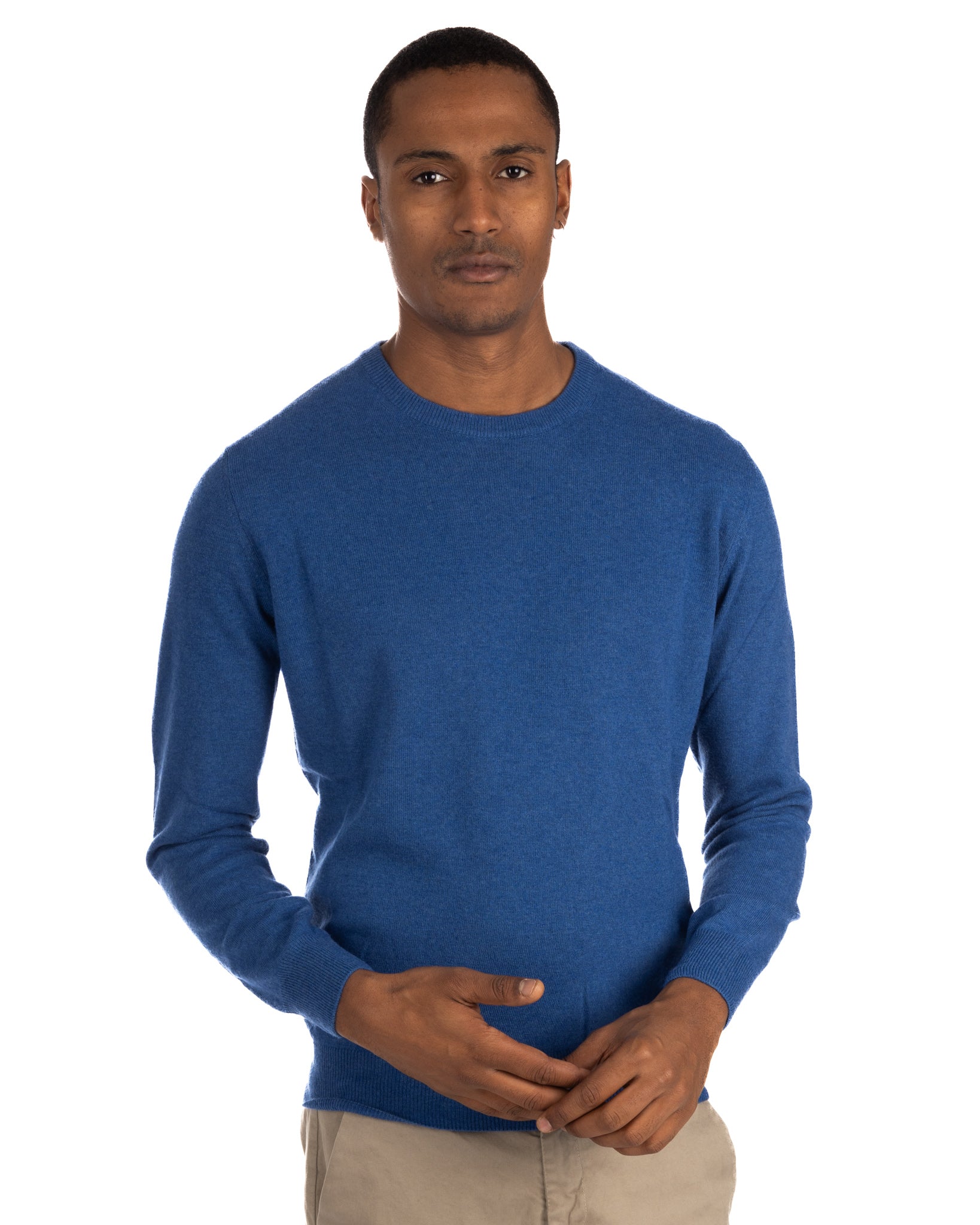 Dustin - crew neck sweater in avion cashmere blend