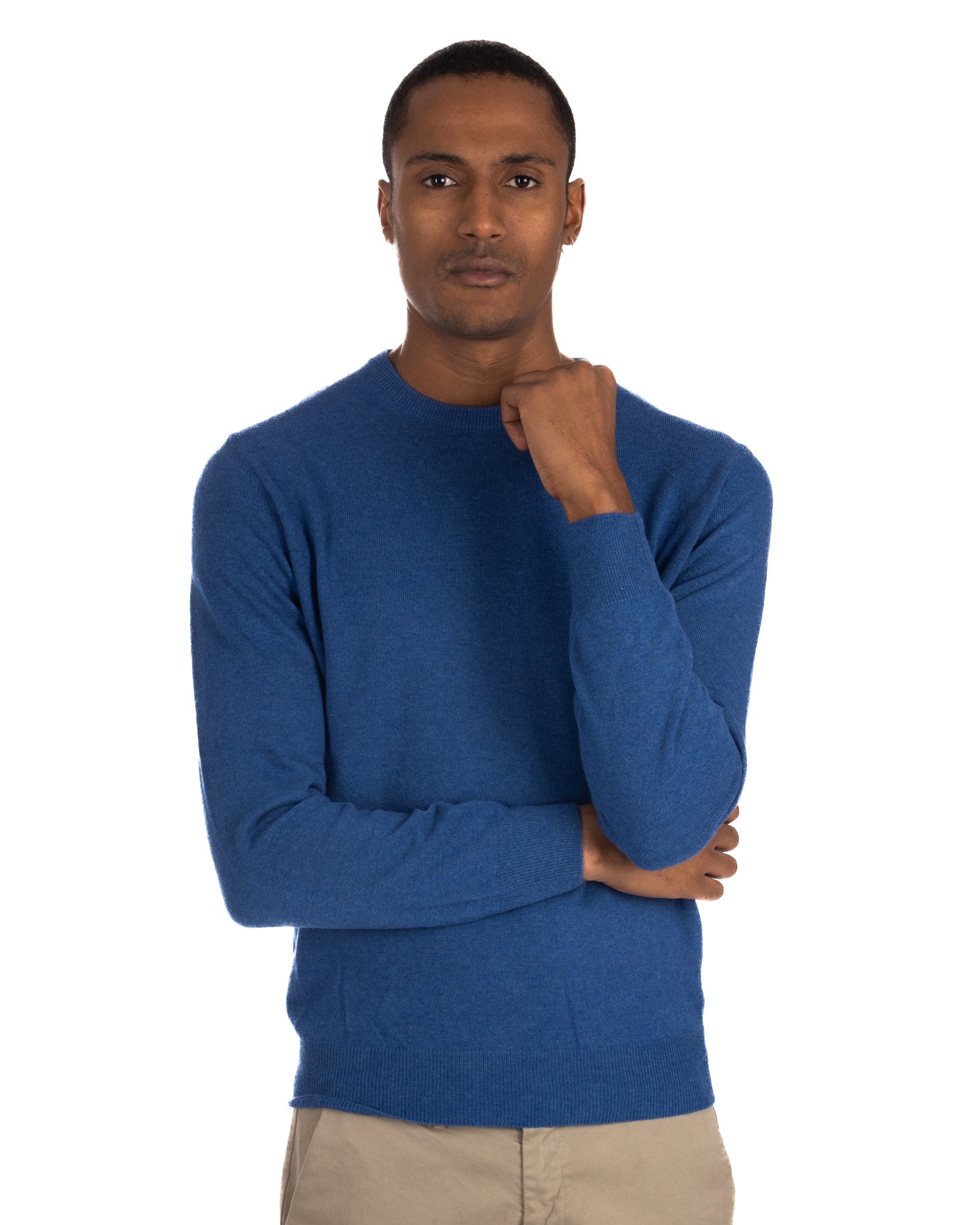 Dustin - crew neck sweater in avion cashmere blend