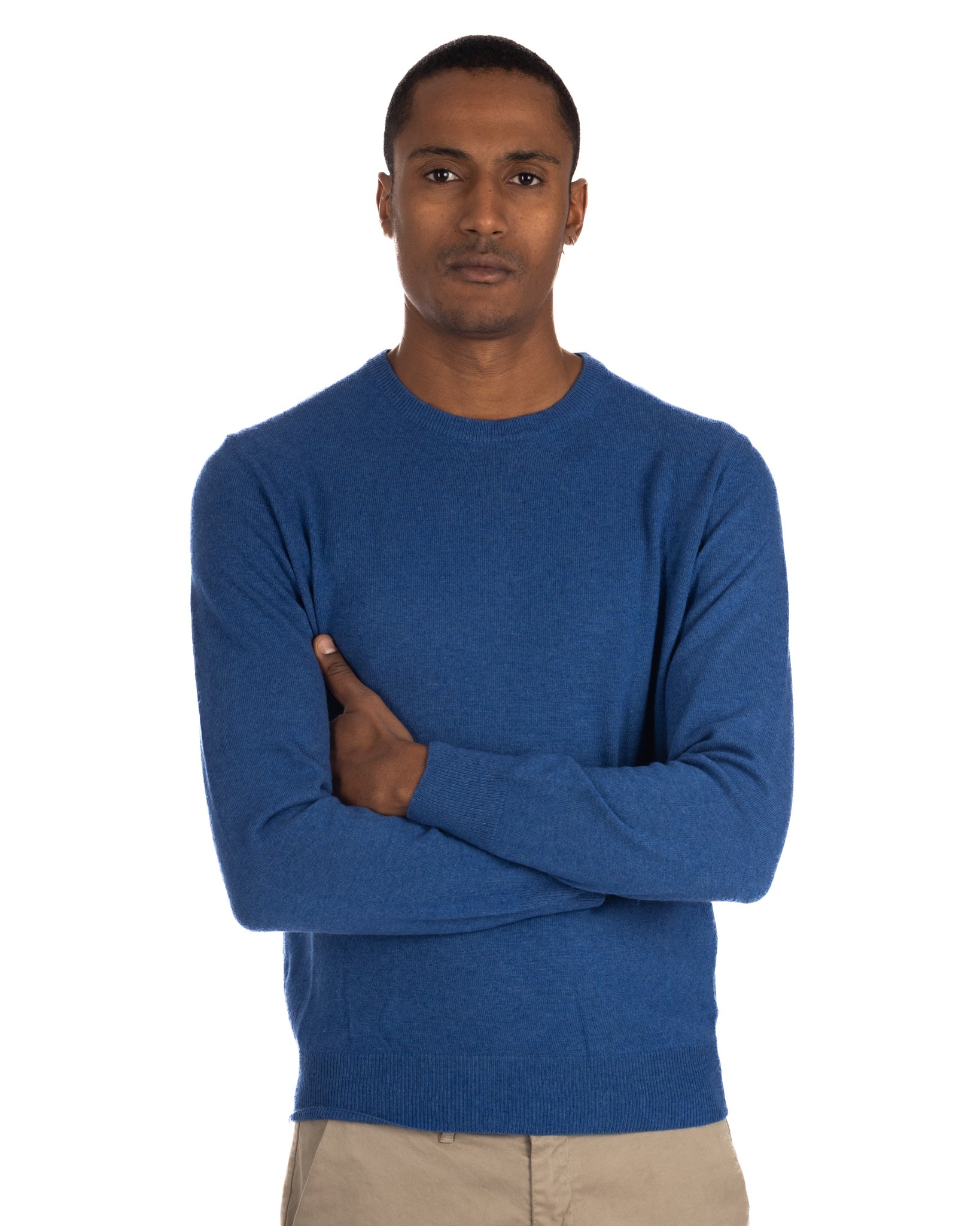 Dustin - crew neck sweater in avion cashmere blend