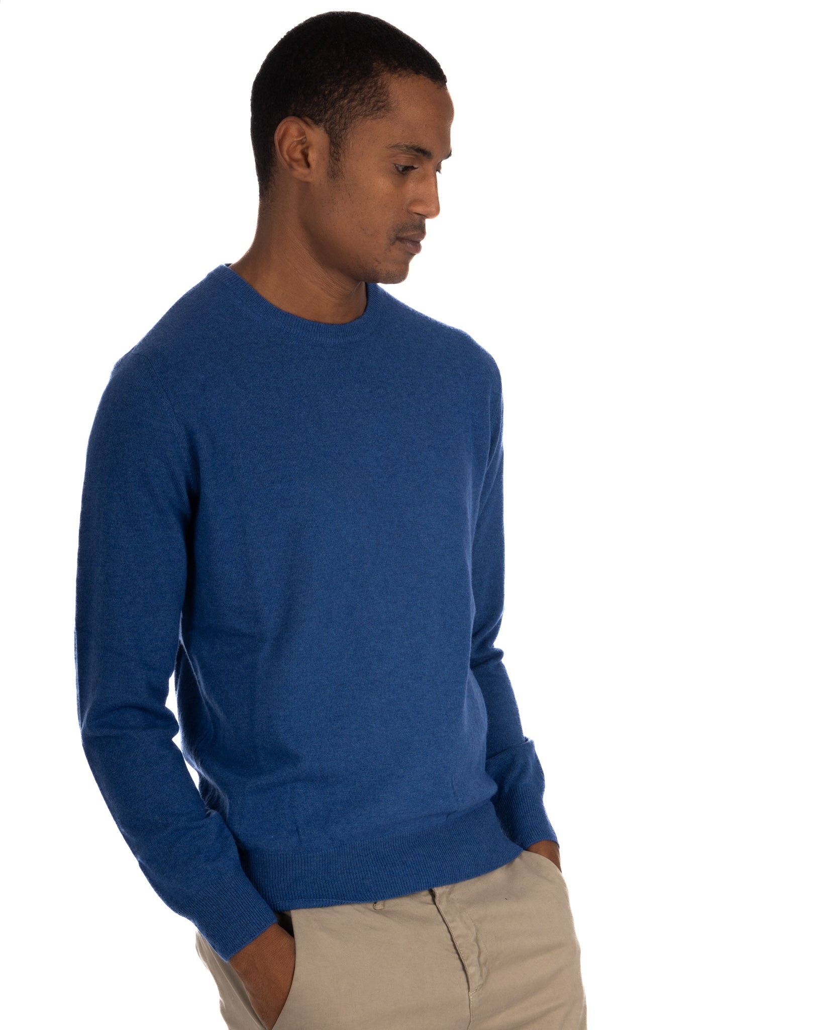 Dustin - crew neck sweater in avion cashmere blend