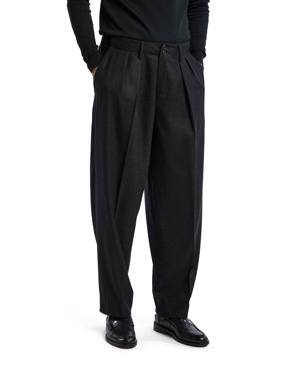 Drago anthracite flannel Rugby over trousers