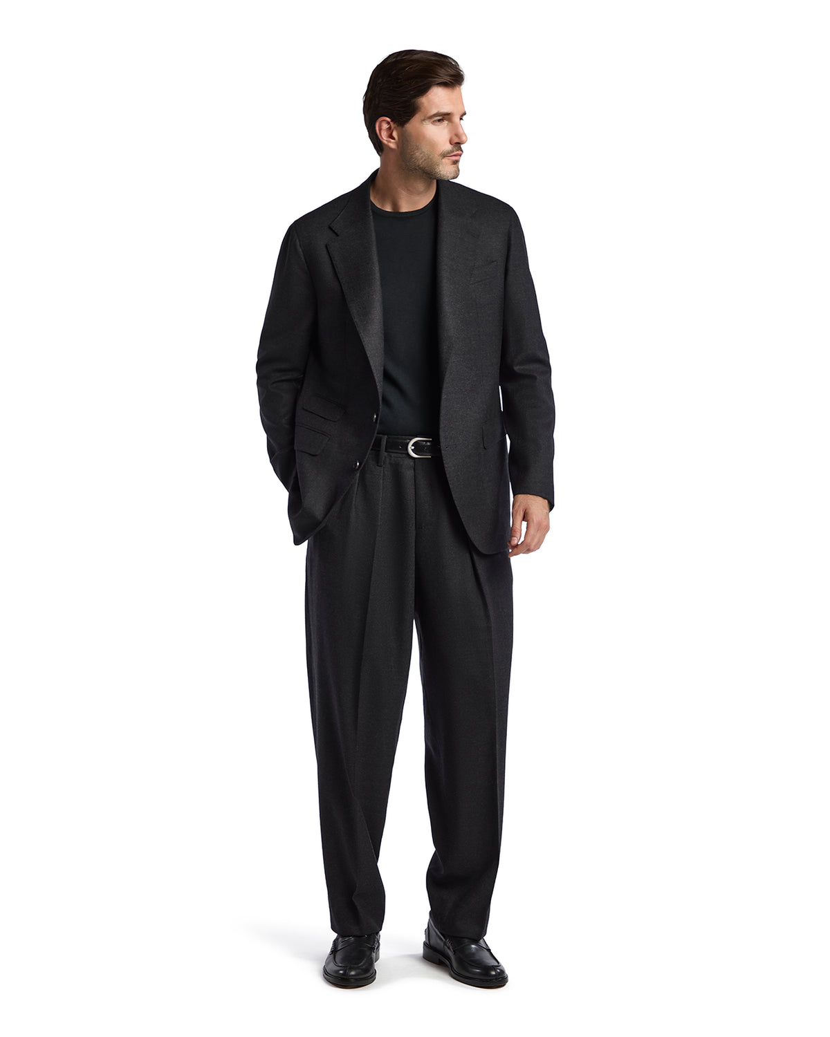 Drago anthracite flannel Rugby over trousers