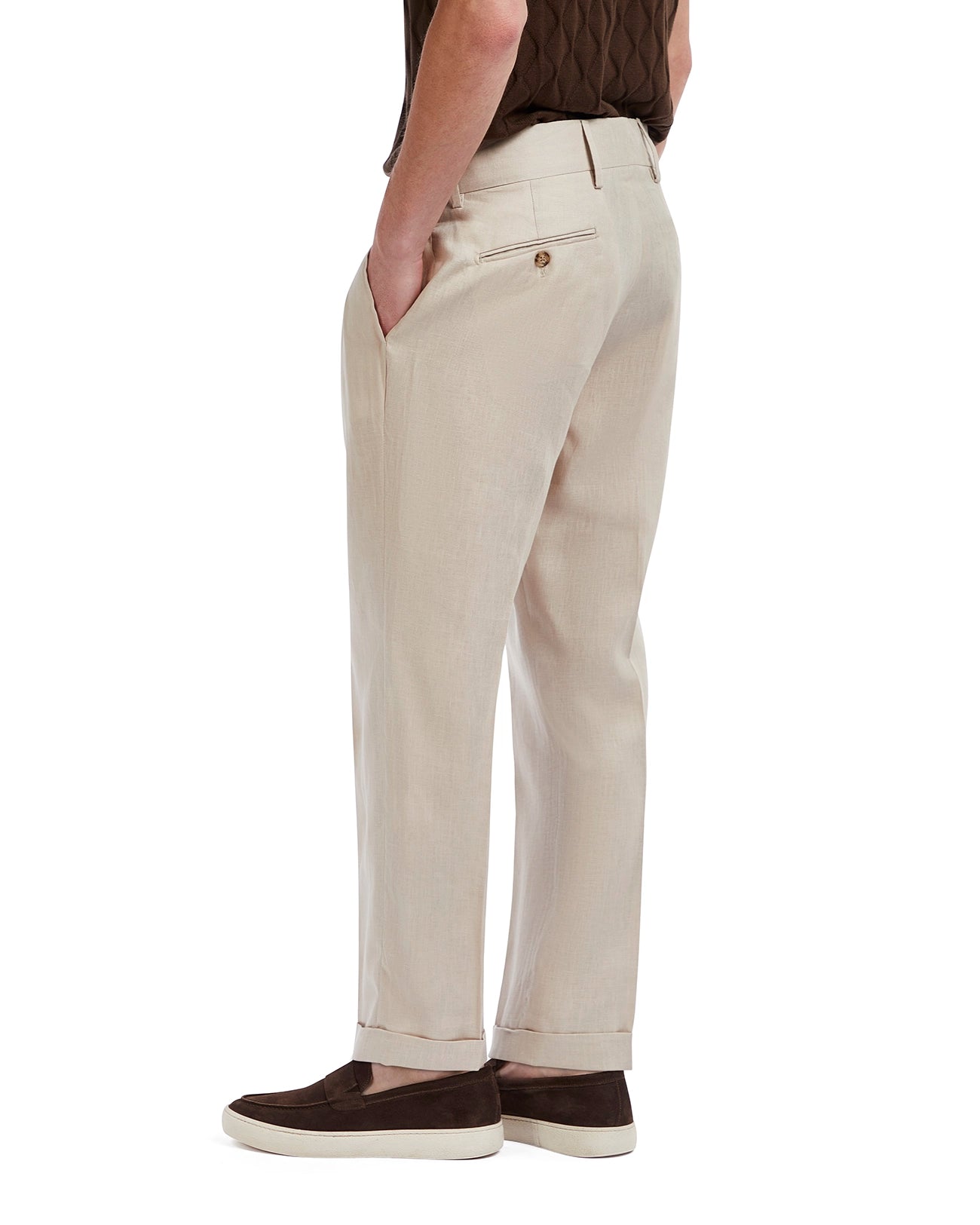 Pantalone Cargese in puro lino spago