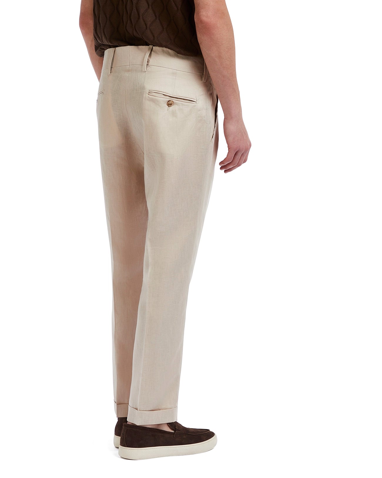 Pantalone Cargese in puro lino spago